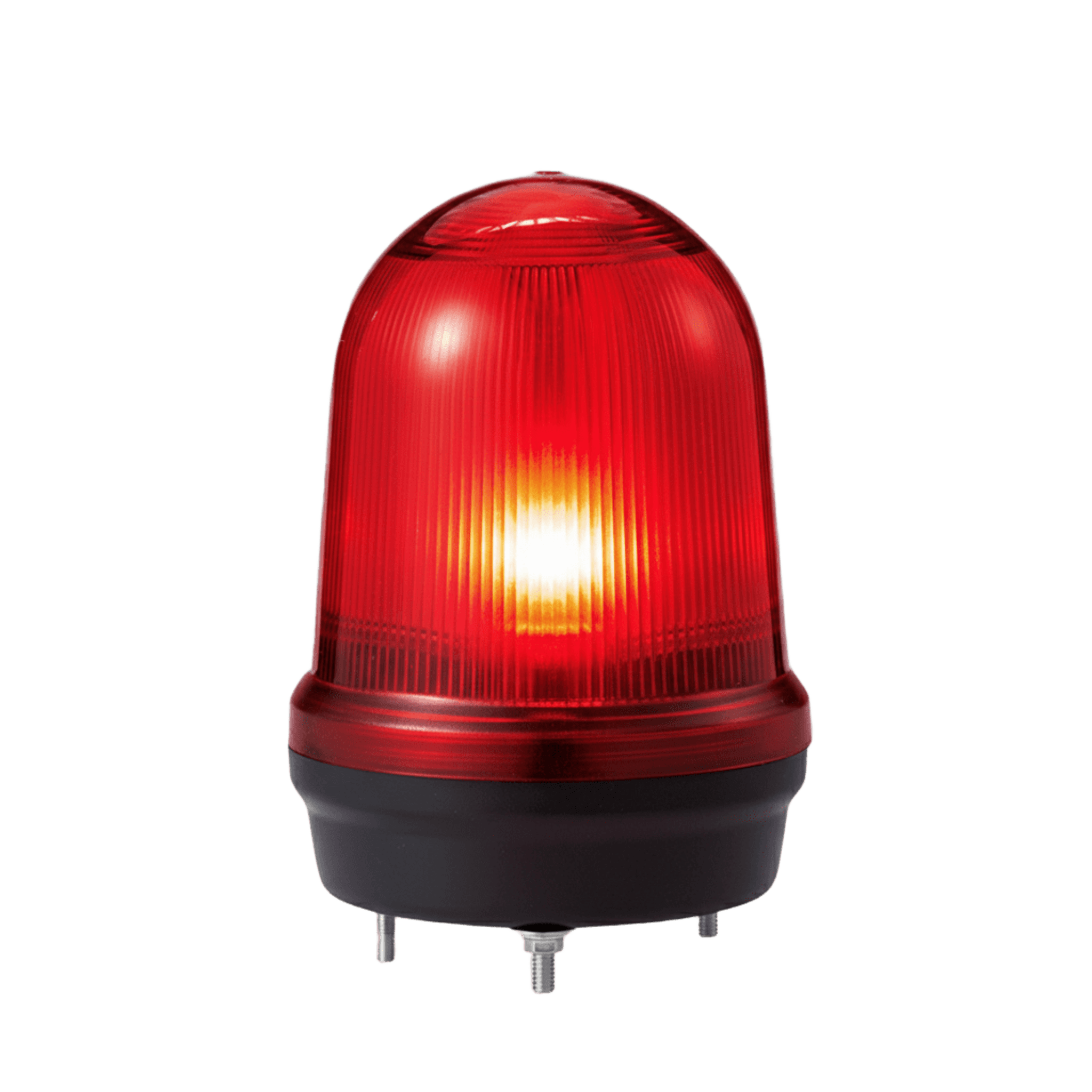 LED con patrones fijo/intermitente, estroboscópico y simulación rotatorio, Color Rojo de 110-220 VCA