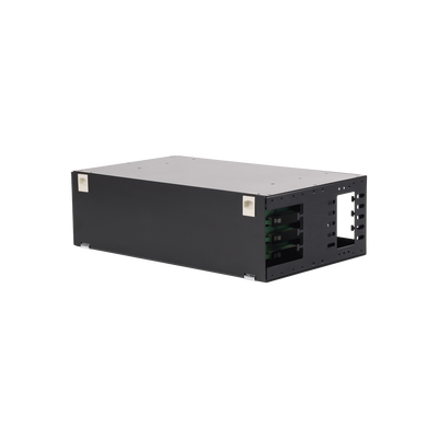 Distribuidor de Fibra Óptica con Bandejas Deslizables, Vacío, 19 Pulgadas (48.26 cm), Acepta 48 Adaptadores LC Duplex o LC Simplex o 48 SC Simplex, 3U
