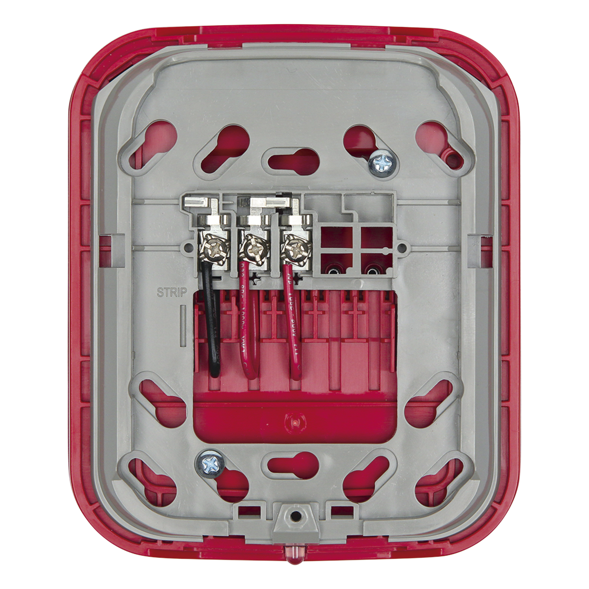 Base Inalámbrica Direccionable / Montaje en Pared / Salida 24 VDC / Red de Malla Swift / Color Rojo / UL y ULC Certificada — FIRE-LITE · SKU WAV-RL