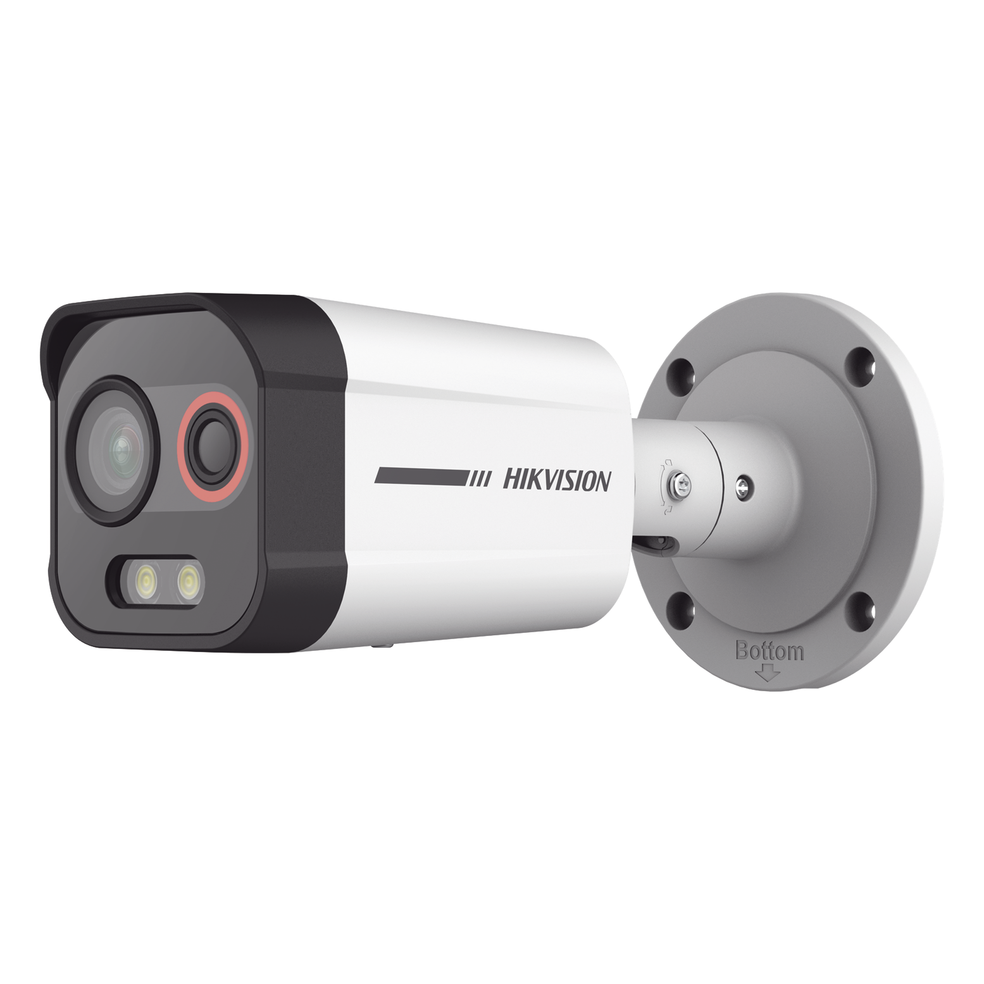 Cámara Bala IP Térmica y Óptica / 4 MP ColorVu / Térmica 96 x 72 / Detección de Fuego 16.2 m (53.1 ft) / Medición de Temperatura -20°C a 300°C / IP67 — HIKVISION · SKU DS-2TD2608-1/QA/FP