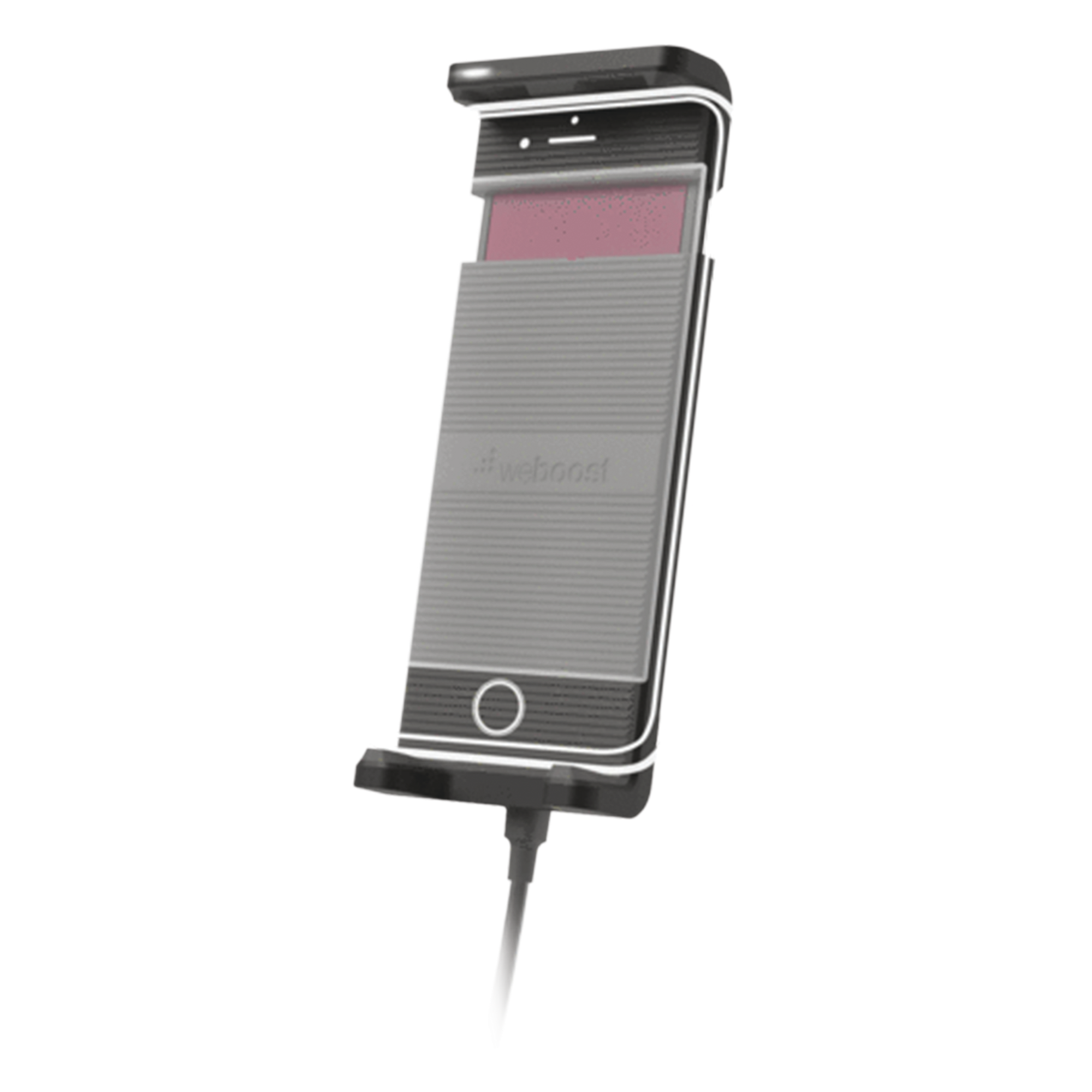 Amplificador de Señal Celular para Vehículos / 4G LTE y 3G / Cobertura 32x / Puerto USB 5V/2.1A / Soporte hasta 7.5 Pulgadas / Antena Magnética
