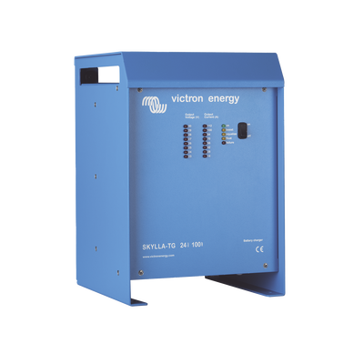 Skylla-TG 24/100 / Cargador de Baterías para Ambientes Marinos 24 V, 100 A / Bancos de 500 a 1000 Ah 