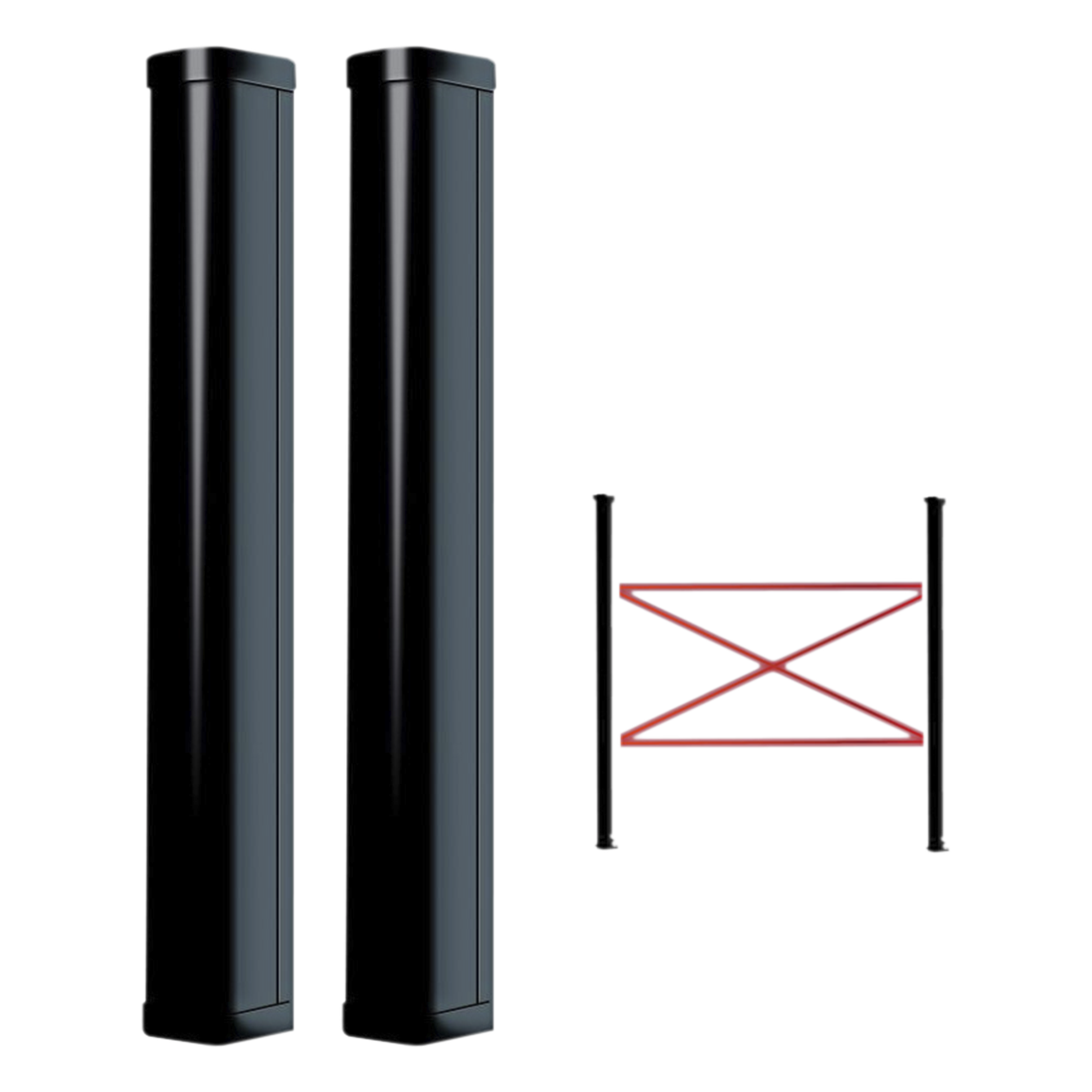 Detector Fotoeléctrico Cortina / Doble Haz / 100 m (328 ft) Exterior / 100 cm (3.28 ft) Altura / Alimentación Universal 110/220 VAC / Alineación SMA — Politec · SKU SMA810