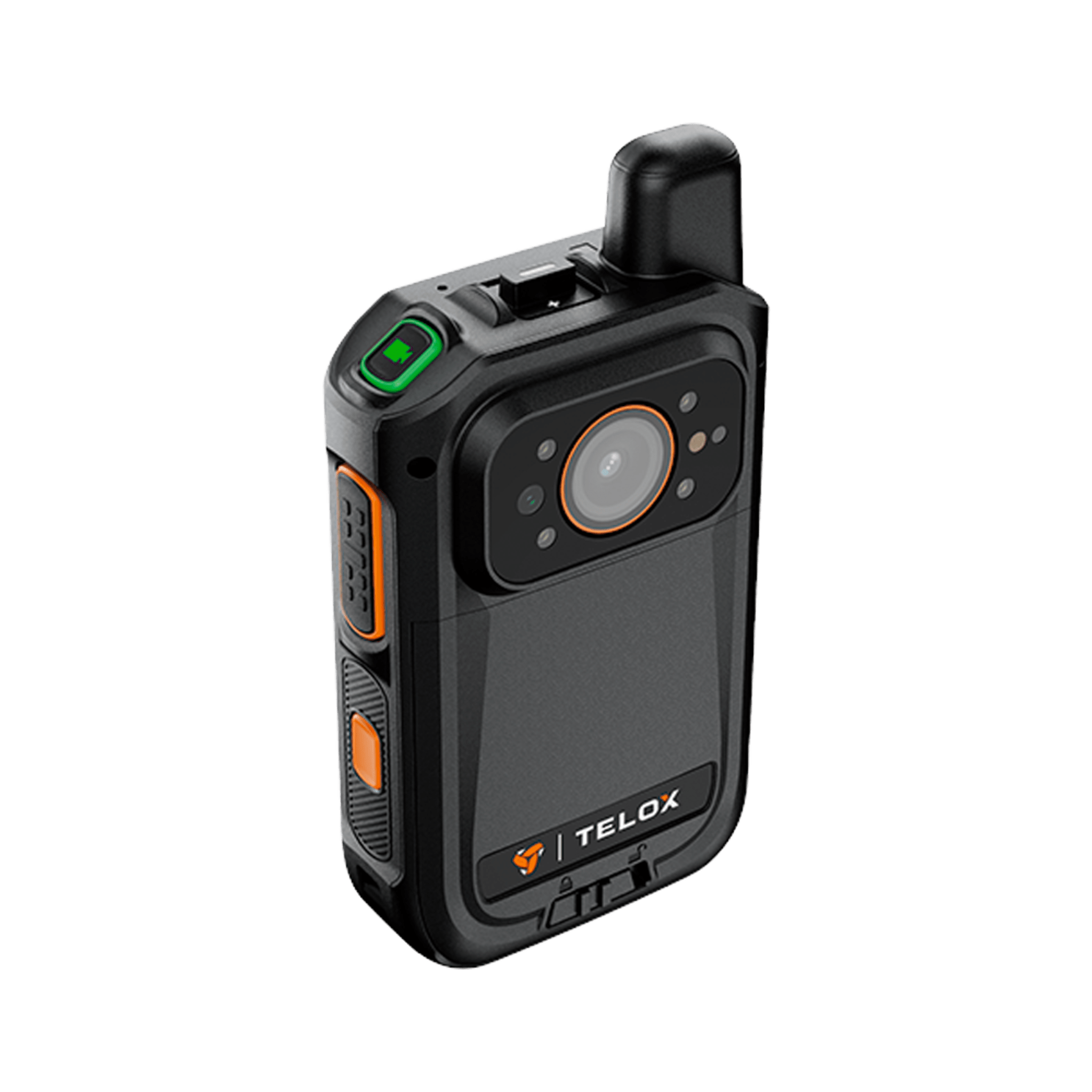   Bodycam IP67 4G LTE Android 12 / Con Funciones de Radio POC / Pantalla Táctil de 2" / Soporta llamadas Telefónicas y Mensajes SMS /Descarga de Vídeo automática con estación