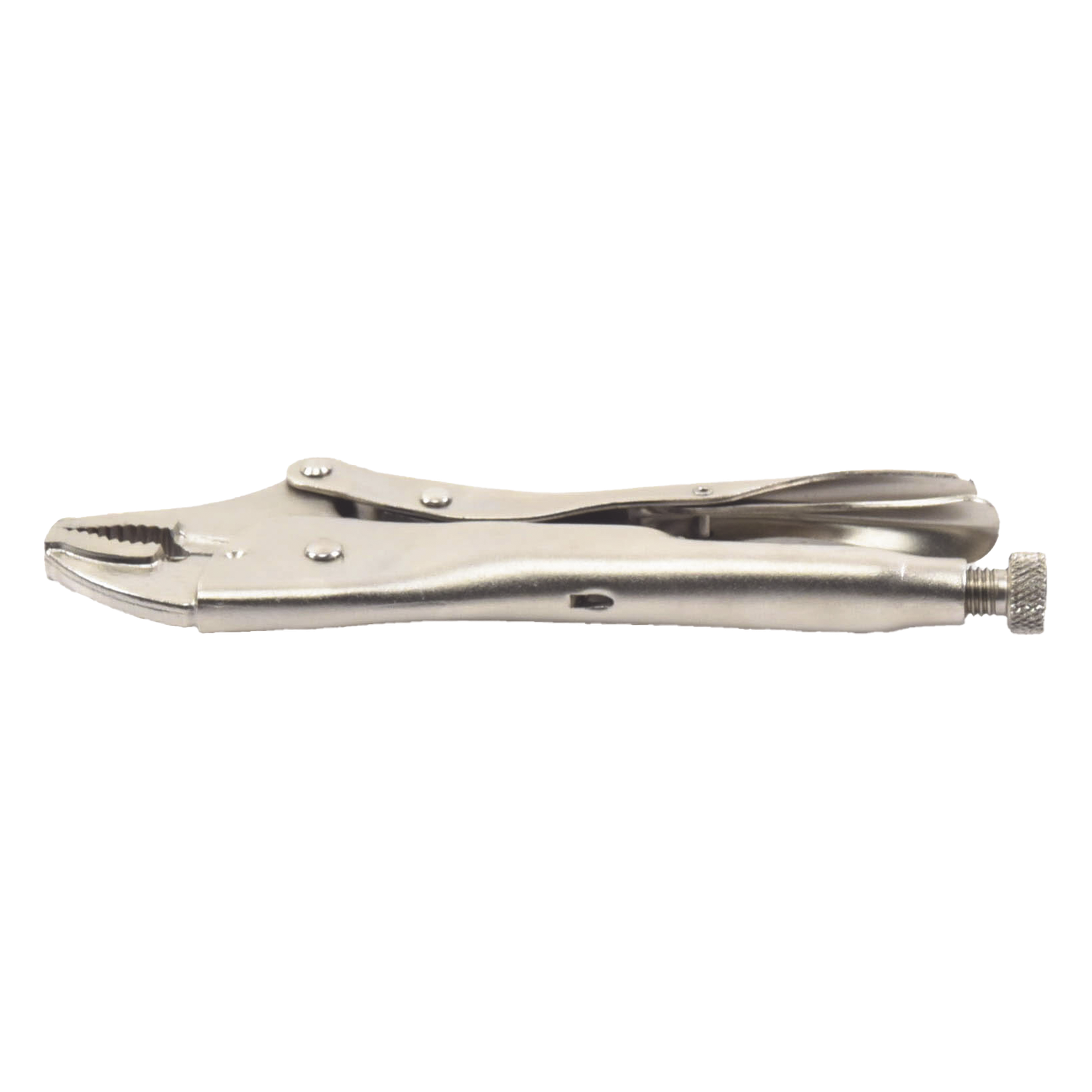 Pinza Perra Ajustable de Presión de 10”. Quijada Curva con Corta Alambre. Acero CR-V
