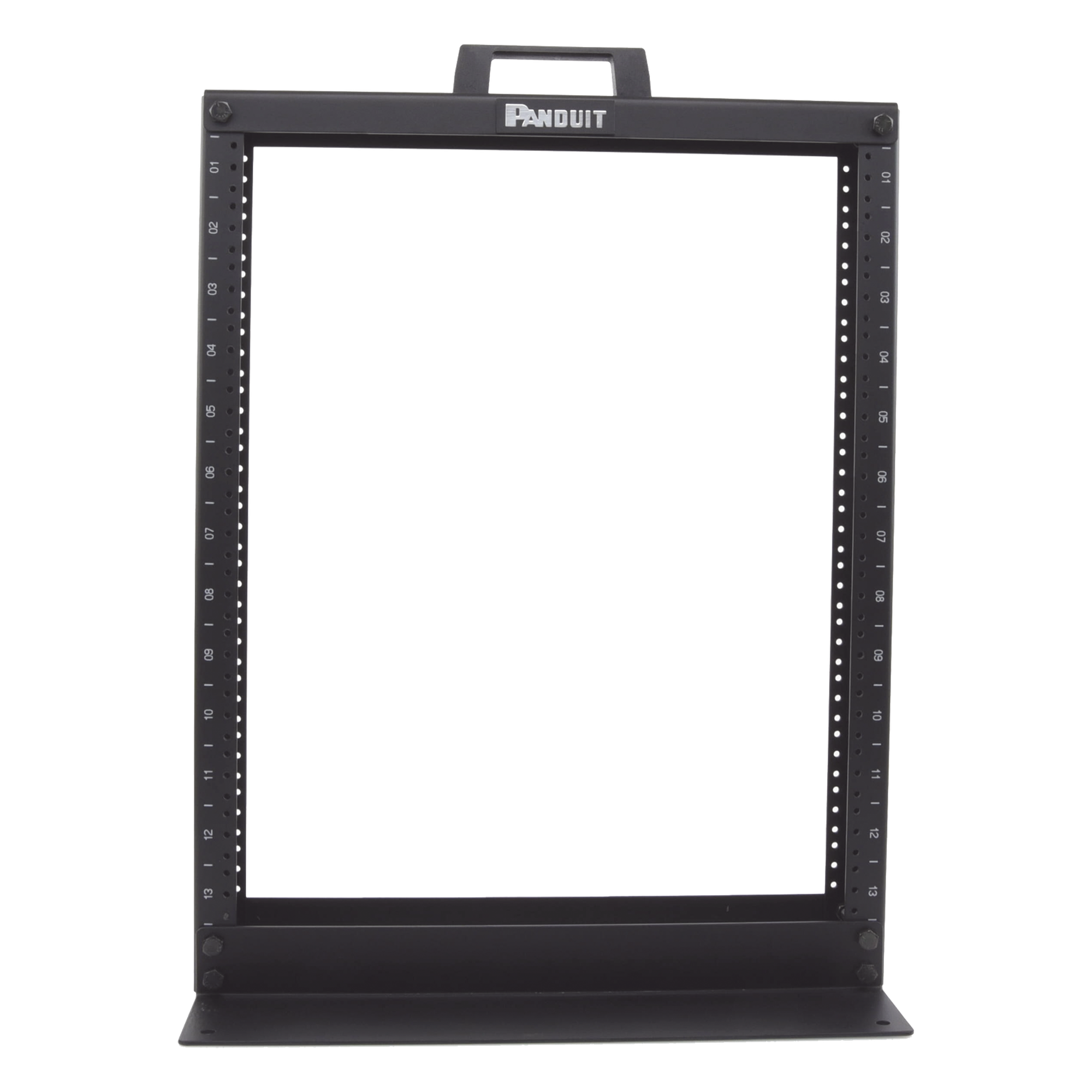 Rack de Dos Postes / 13 Unidades de Rack / 19 in EIA-310D / Aluminio / Carga 300 lb (136 kg) / Rieles Roscados #12-24