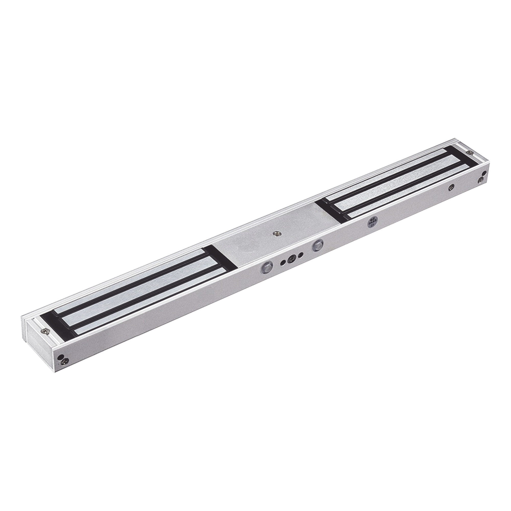 Cerradura Electromagnética Doble / 280 kg (617.3 lb) por Lado / 12/24 VCC / LED de Estado / Sin Magnetismo Residual / Sensor NC/NO — ACCESSPRO · SKU MAG600NDLED