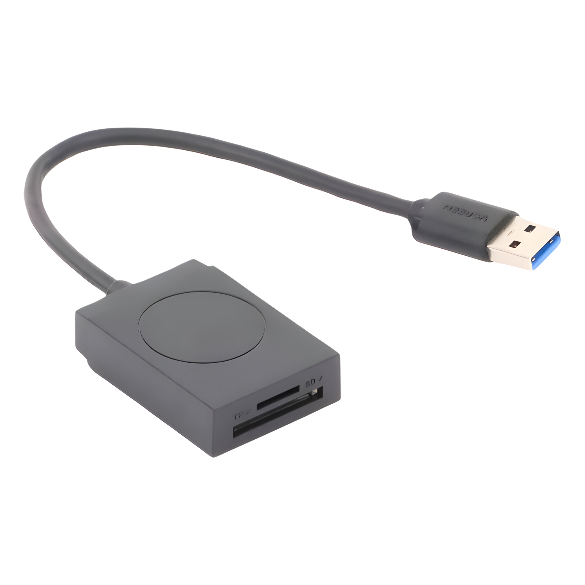 Lector de tarjetas USB-A 3.0 a MicroSD (TF) / SD | 5Gbps | Soporta hasta 2TB | Soporta Windows/Mac OS/Linux/Android | Lectura de Tarjetas Simultánea | No Requiere Controlador | Cable de 15cm.