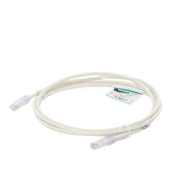Cable de Parcheo UTP Categoría 6, con Plug Modular en Cada Extremo - 2 Metros (6.56 Pies) - Blanco Mate