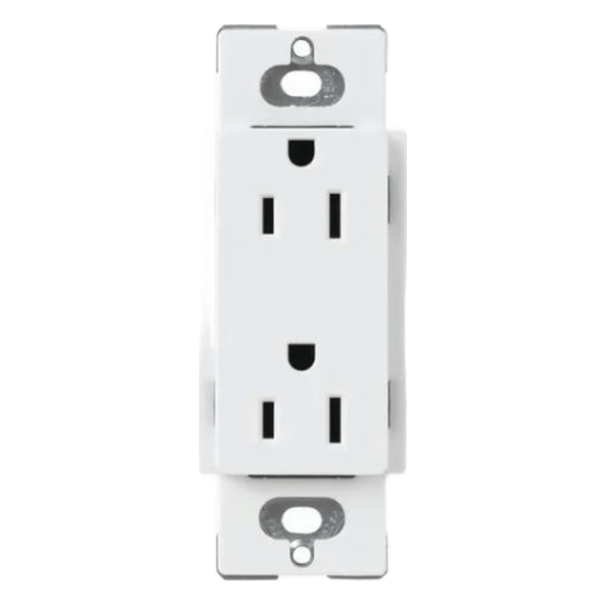 Tomacorriente Dúplex / 15 A / 125 V / Estilo Decorador / Perfil Delgado / Terminales de Tornillo — LUTRON ELECTRONICS · SKU CAR15WH