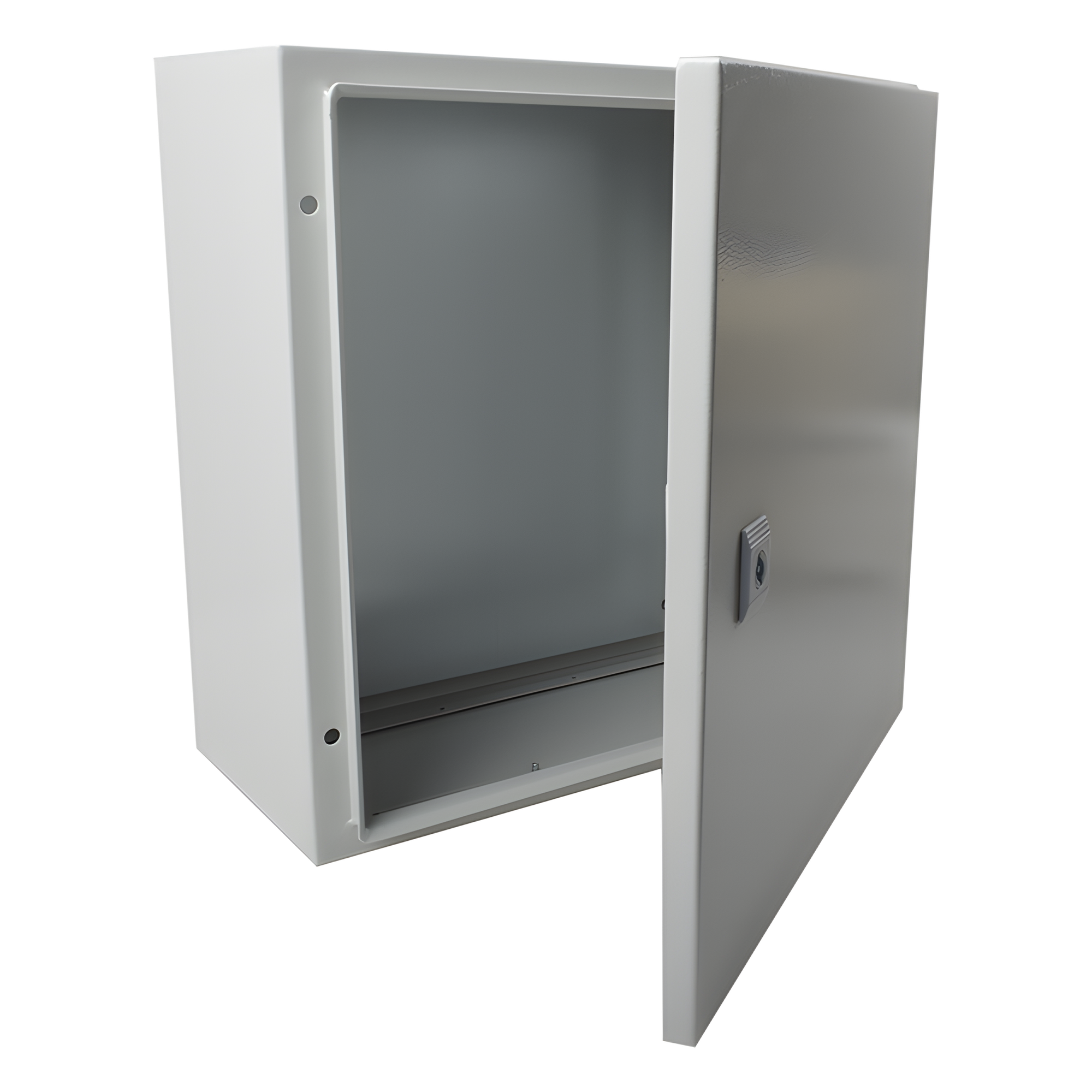 Gabinete de Acero IP66 / 400x400x200 mm / IK10 / Placa Trasera Galvanizada / Cierre con Llave / 15.7x15.7x7.9 in — PRECISION · SKU PST-4040-20A