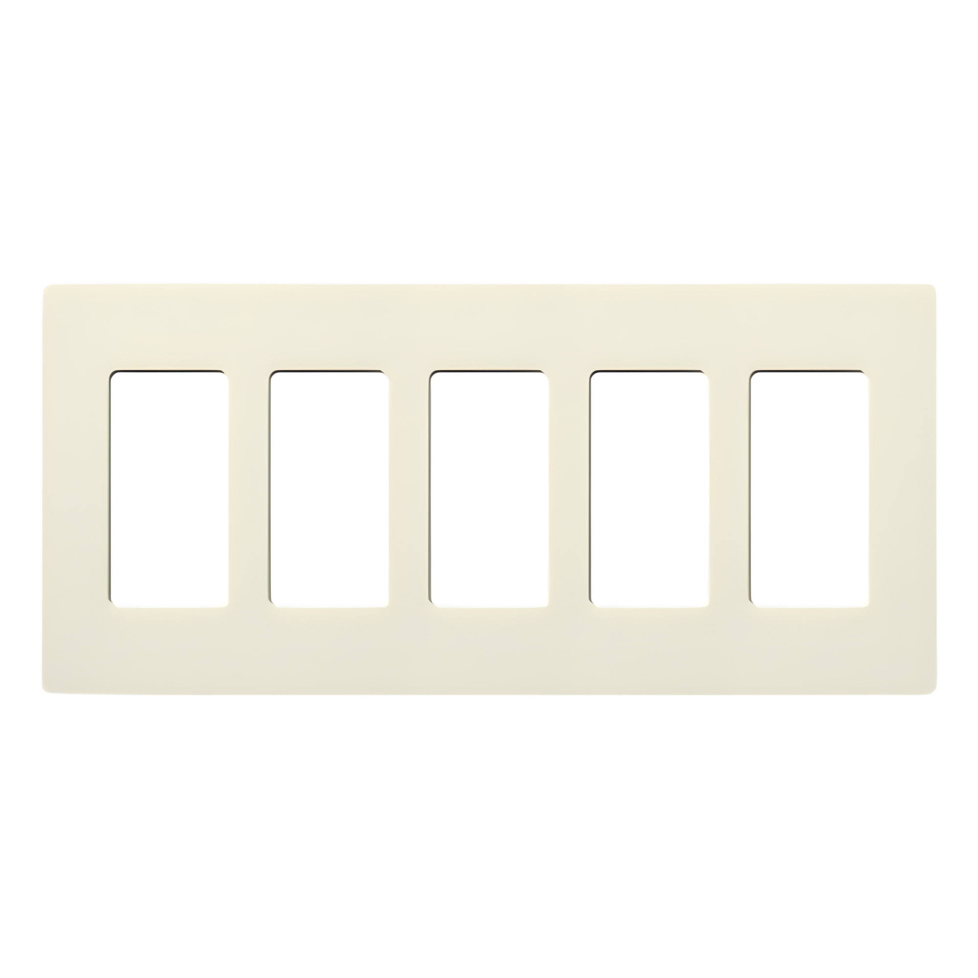 Placa de Pared / 5 Espacios / Screwless / Satin Colors / Color Biscuit / Compatible Control Pico — LUTRON ELECTRONICS · SKU SC5BI