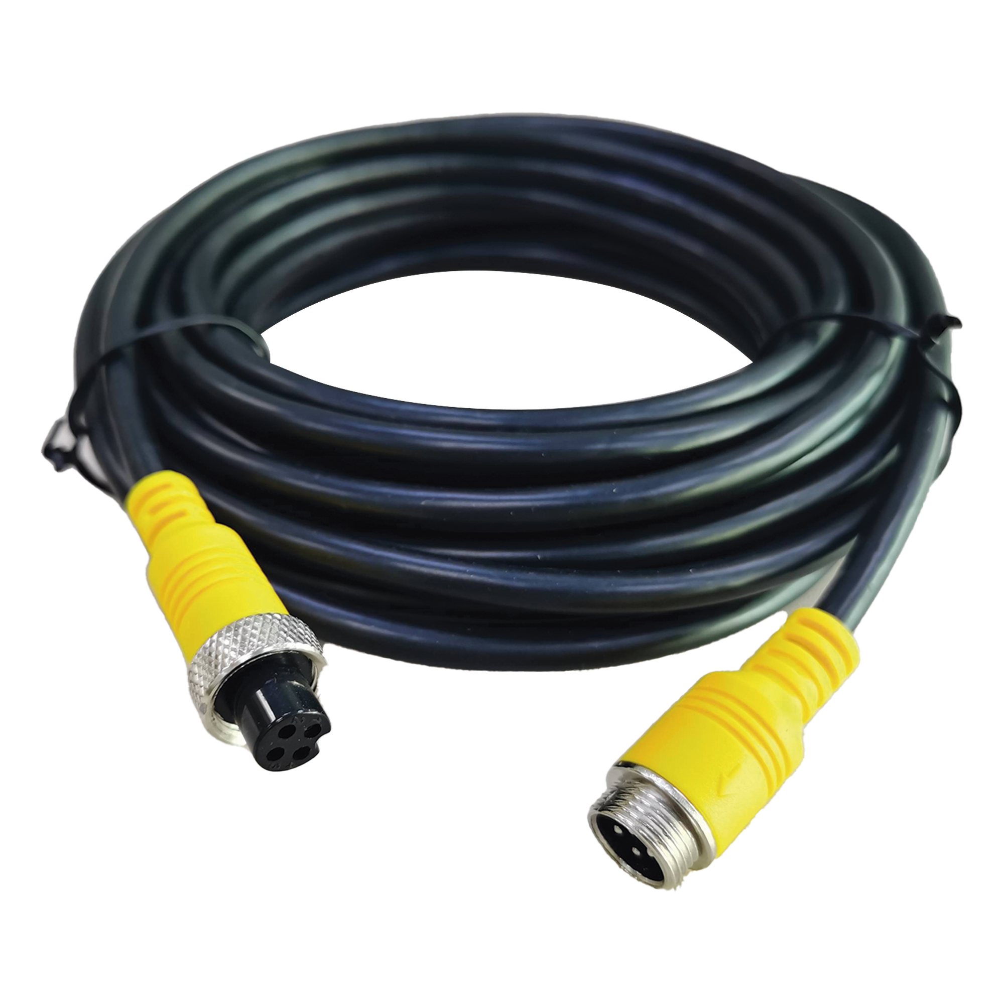 Cable Extensor para Videovigilancia Móvil / 7 m (23 ft) / Conector Tipo Aviación / Transmisión Triple VVA / Analógico y AHD — EPCOM · SKU CA30401-7M