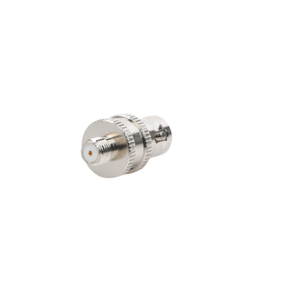 Adaptador en Línea de Conector BNC Hembra a SMA Hembra Corto / Celulares Motorola, Níquel/ Oro/ Teflón.