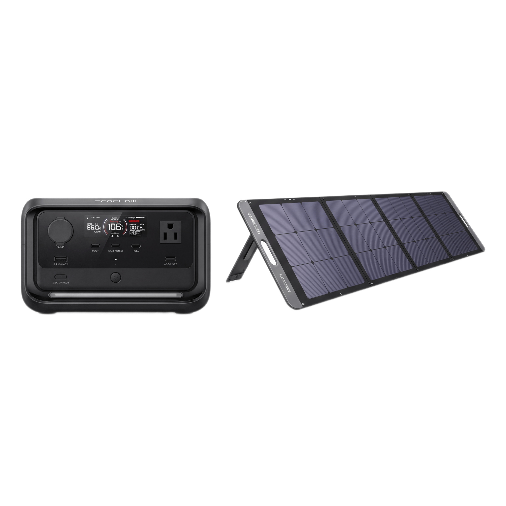 Estación de Energía Portátil / 600W AC / X-Boost 1200W / Batería LiFePO4 286Wh / Panel Solar 200W / UPS <10ms / IP67 — UGREEN · SKU KITEFR3PL15114