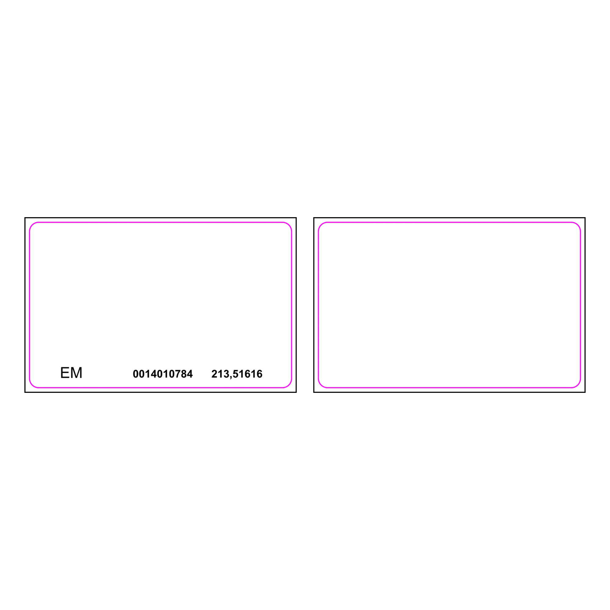 Tarjeta de Proximidad / EM 125 KHz / Rango 2.5-10 cm / ISO 85.5x54x0.8 mm / PVC Blanco / Imprimible Doble Cara — HIKVISION · SKU DS-K7M101-E1