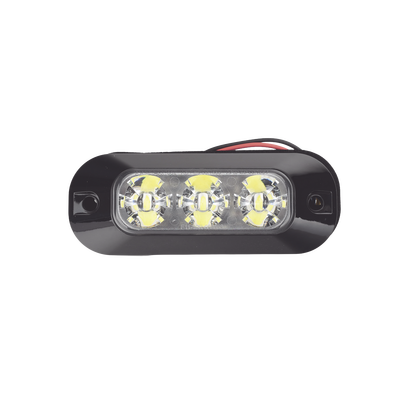 Luz Auxiliar LED / 3 LEDs / 21 Patrones de Destello / 12-24 VCC / IP67 / SAE J595 Clase I