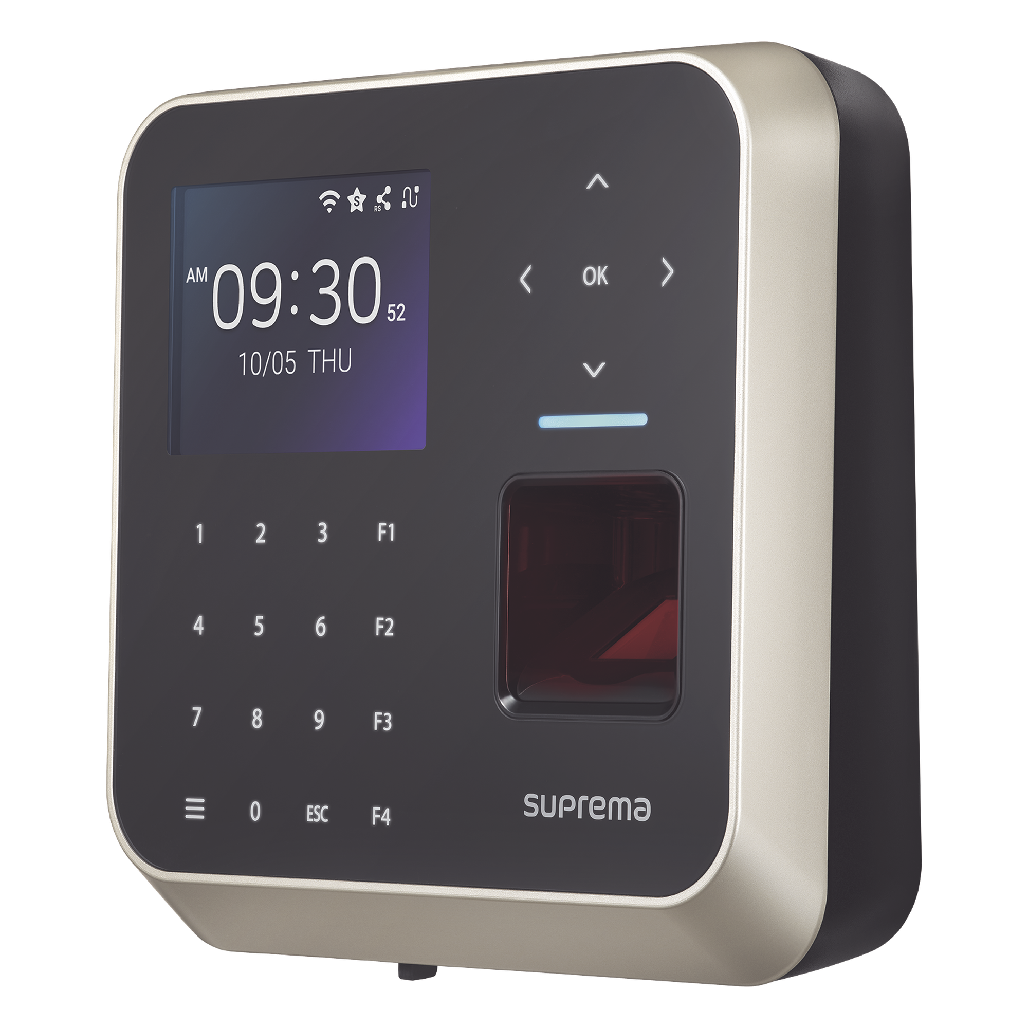 Lector de huella con IA / Reconocimiento profundo / 500,000 usuarios / Control de acceso y asistencia — SUPREMA · SKU BS2AODPB