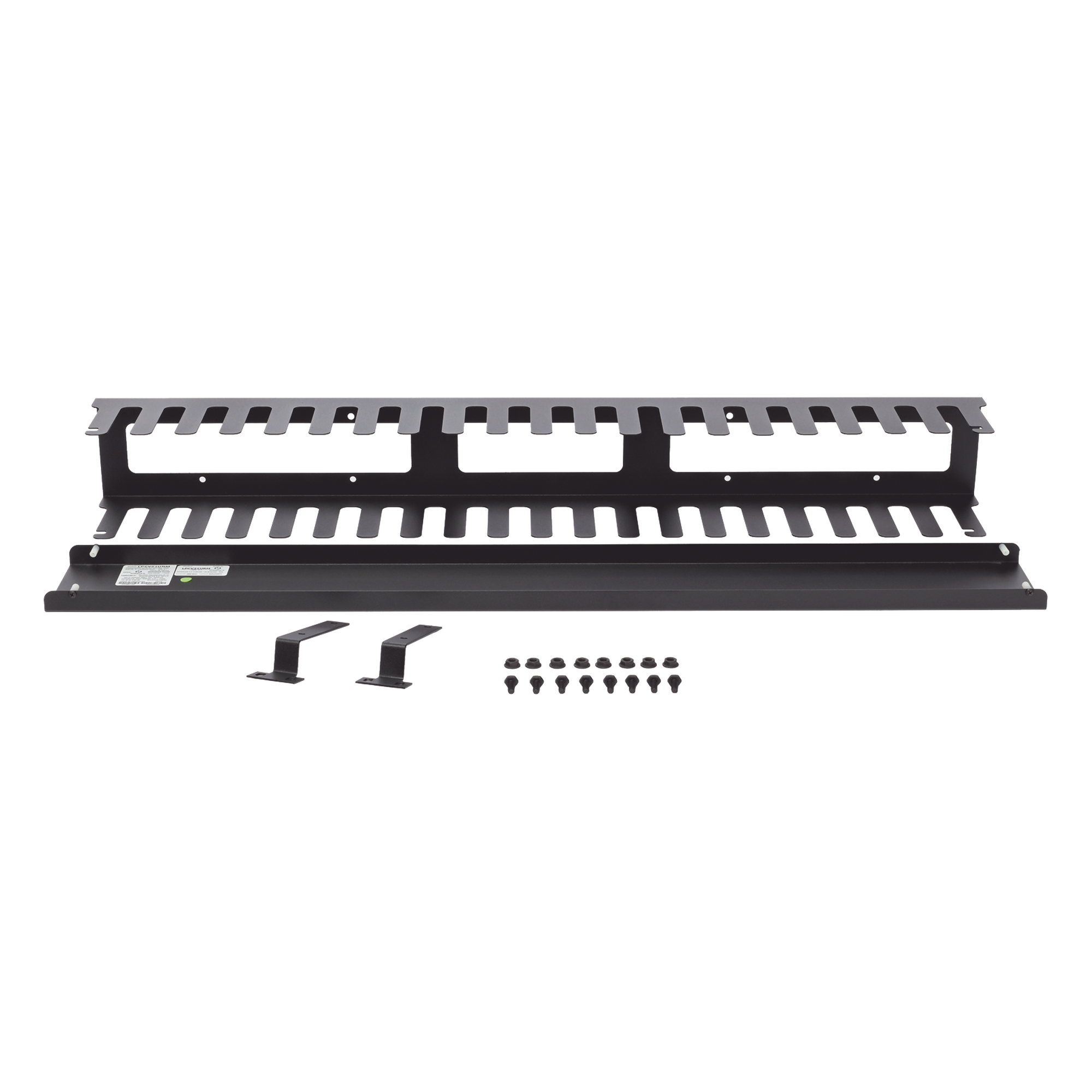 Organizador de Cable Vertical / 21 UR / Capacidad 260 Cat5 / 225 Cat6 / Acero Sólido / Tapa Integrada / 932 mm (3.06 ft) de Altura