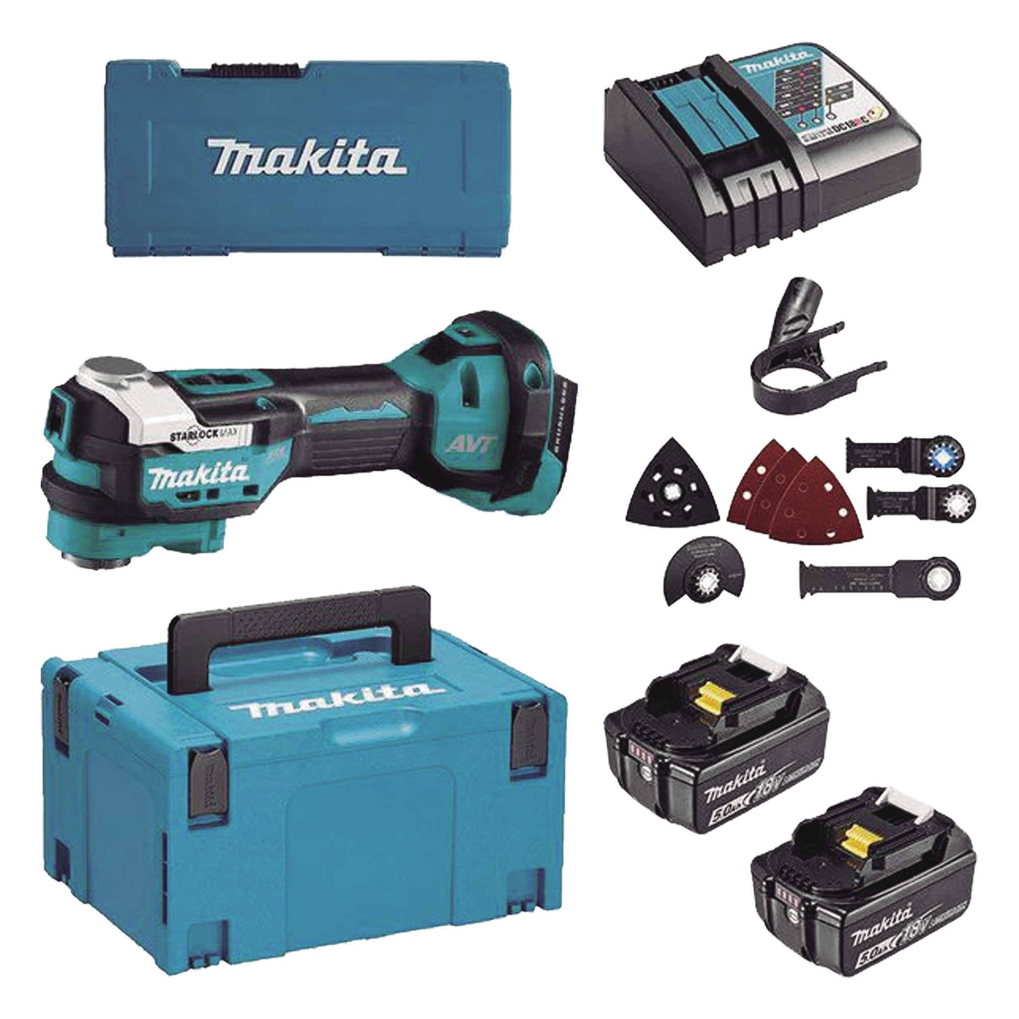 Multiherramienta Oscilante Inalámbrica / 18V / Motor Sin Escobillas / Velocidad Variable 10,000-20,000 O.P.M. / Ángulo de Oscilación 3.6° / Compatible Starlock