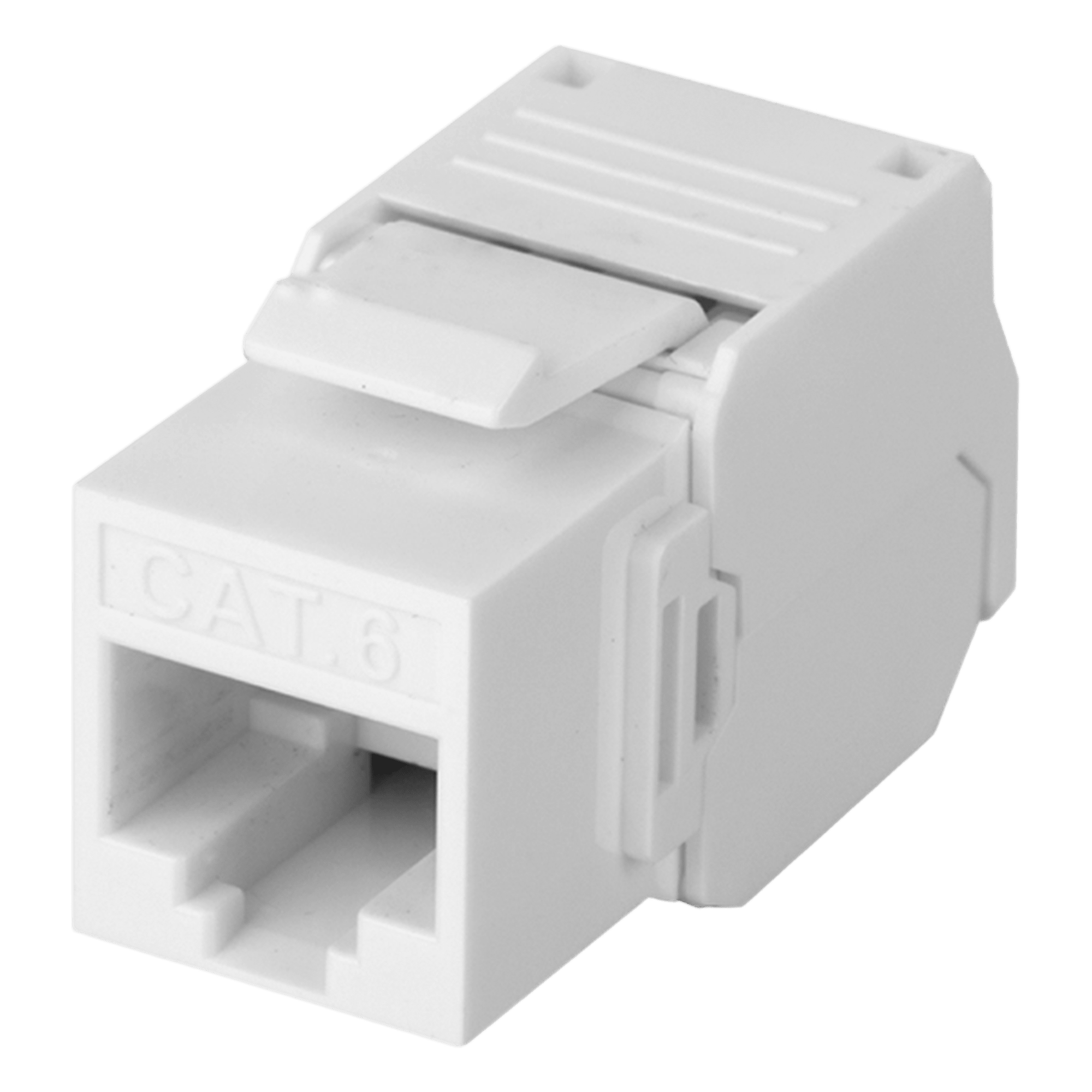 Módulo Jack Keystone / Cat6 / Toolless / Terminación 180° / 1 Puerto / Sin Blindaje / Color Blanco — LINKEDPRO BY EPCOM · SKU LP-KJ-610-TTWH