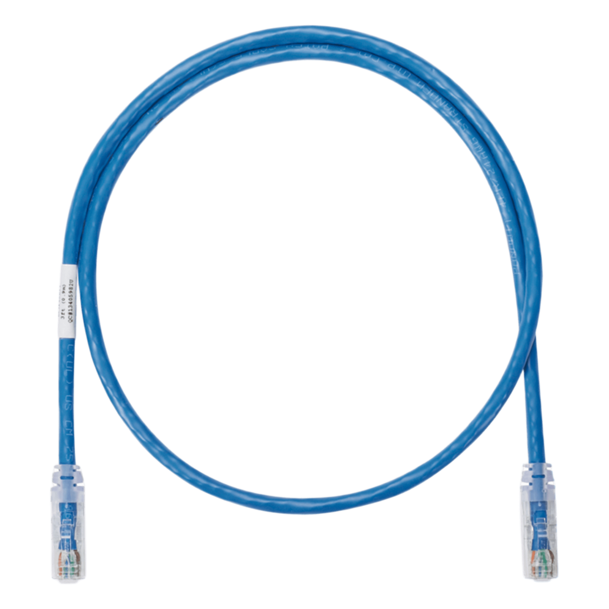 Cable de Parcheo UTP / Cat 6 / 40 ft (12.19 m) / 24 AWG / T568B / Azul — PANDUIT · SKU NK6PC40BUY