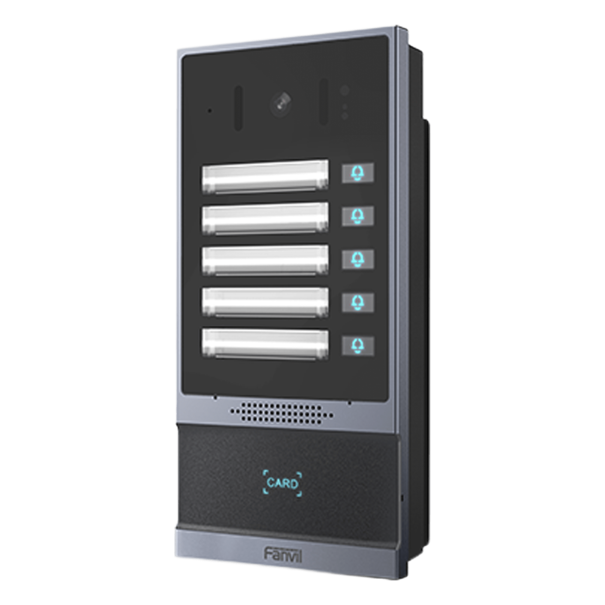 Videoportero IP / 2 Megapixel / 5 Botones de Marcación Rápida / IP66 - IK07 / PoE / Control de Acceso RFID / Anti-Vandálico — FANVIL · SKU I63