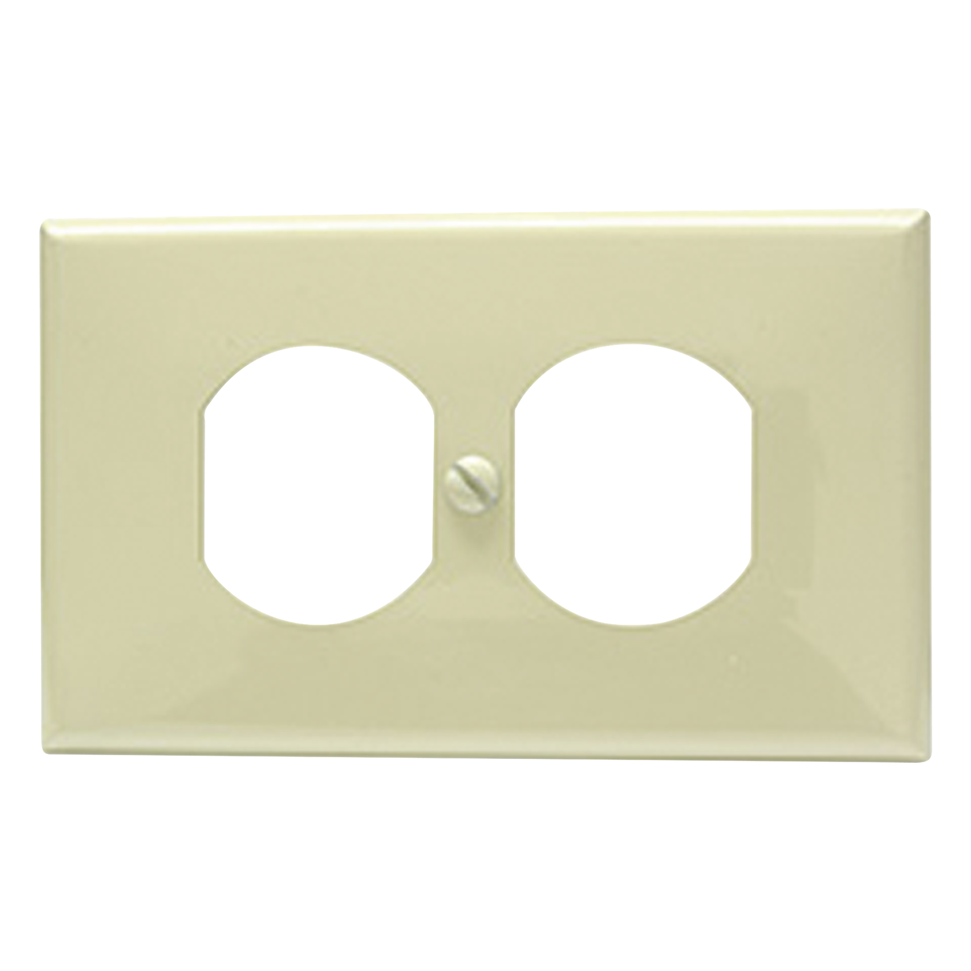 Placa de Contacto Dúplex / ABS Resistente a Fuerza Eléctrica / Color Marfil / Tamaño Convencional — SURTEK · SKU SYS-136600