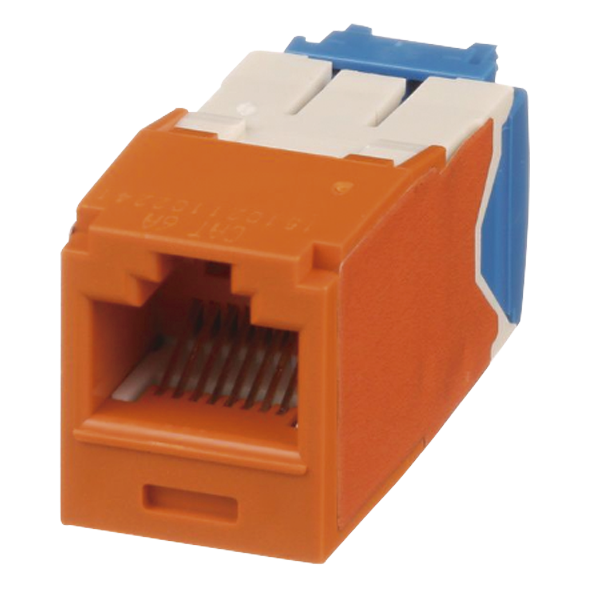 Jack RJ45 / Categoría 6A / UTP / 10GBase-T / PoE++ 100W / Tool-Free TG / Naranja — PANDUIT · SKU CJ6X88TGOR