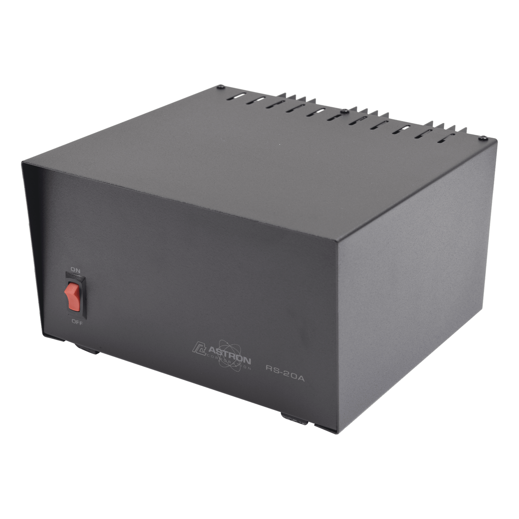 Fuente de Poder Lineal / 13.8 VCC / 16 A Continuos / 20 A Máximo / 115 VCA Entrada / 0.76 x 0.44 x 0.86 pies / 18.1 lbs — ASTRON · SKU RS-20A