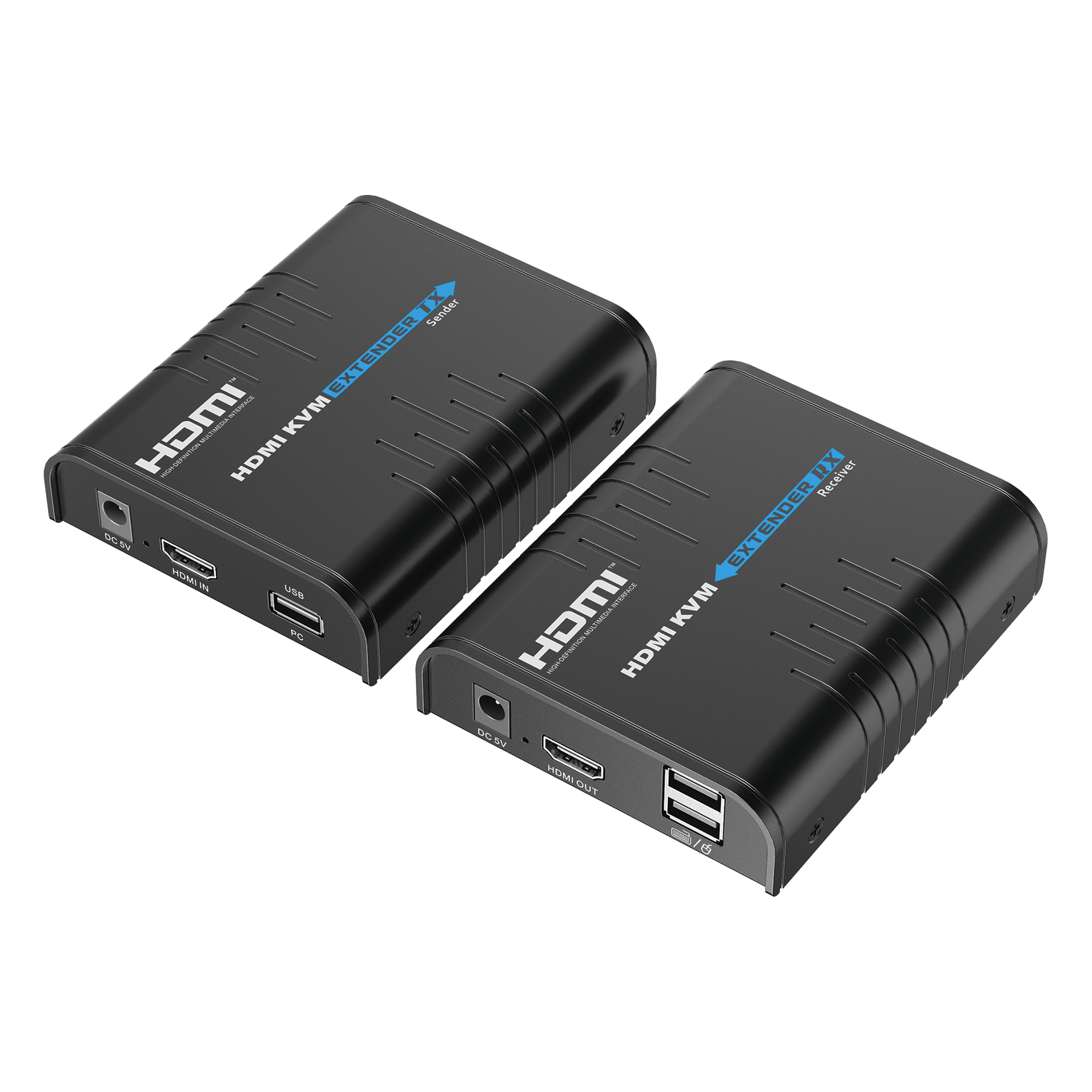 Extensor KVM HDMI / 1080p @ 60 Hz / 120 m (393.7 ft) / 1 a 253 Receptores / Red Gigabit / USB HID / Audio PCM — EPCOM TITANIUM · SKU TT373KVM4.0
