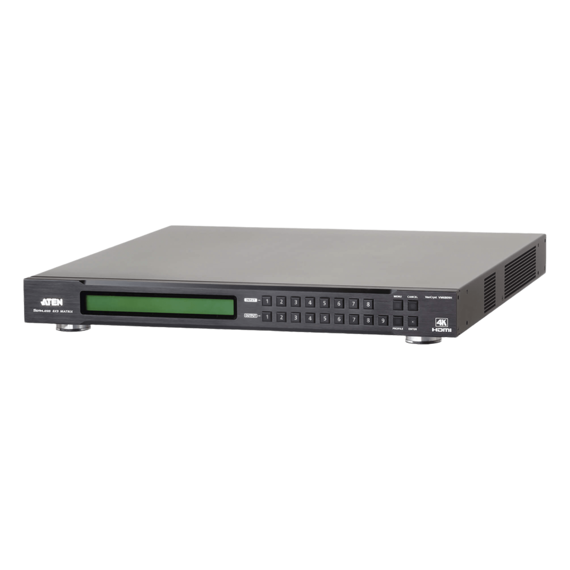 Matriz HDMI / 8 Entradas x 9 Salidas / 4K a 60 Hz / HDMI 2.0 / HDCP 2.2 / Escalador Integrado / VideoWall / Alcance 15 m (49.2 ft) — ATEN · SKU VM6809H