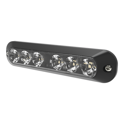 Luz Auxiliar LED / 6 LEDs Rojo-Azul / 21 Patrones de Destello / SAE J595 Clase I / 12-24 VCC / IP Exterior-Interior — ECCO · SKU ED3705RB