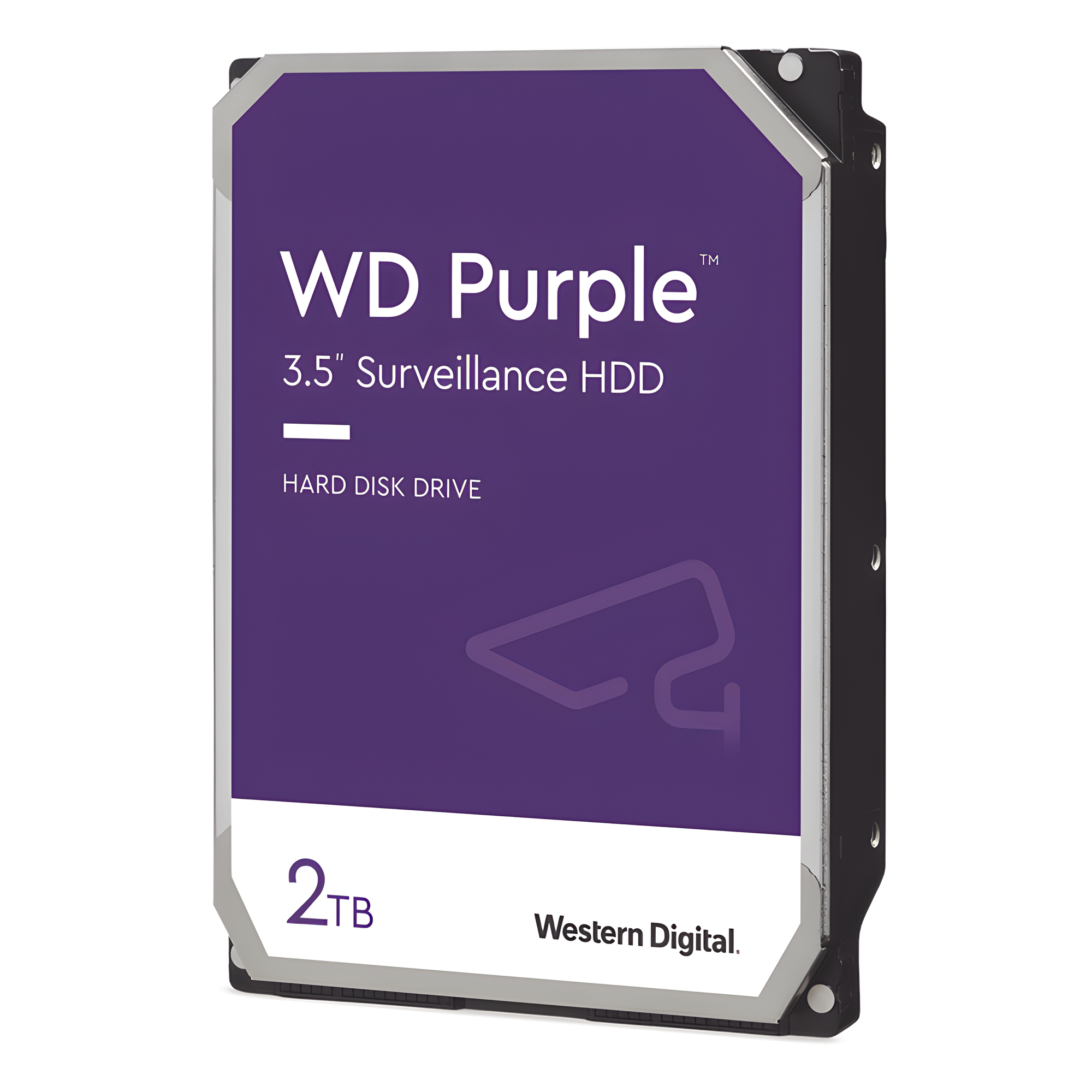 Disco Duro para Videovigilancia / 2 TB / SATA III 6 Gb/s / 256 MB Caché / 3.5 Pulgadas / 64 Cámaras / 5400 RPM — Western Digital (WD) · SKU WD23PURZ