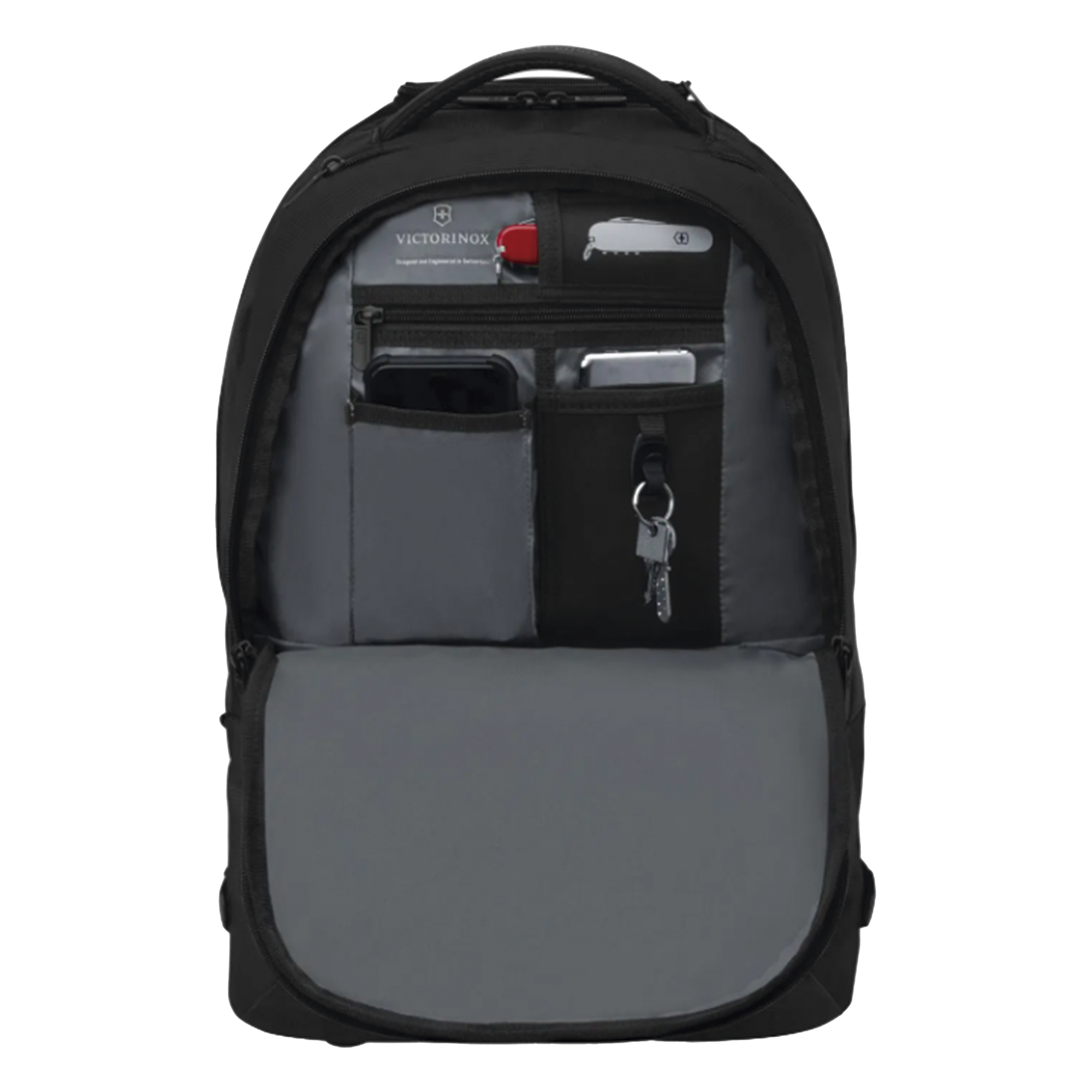 Mochila con Ruedas / Capacidad 37 L / Poliéster Repelente al Agua / Mango Telescópico / 54 cm (21.3 in) de Altura / Protección para Dispositivos