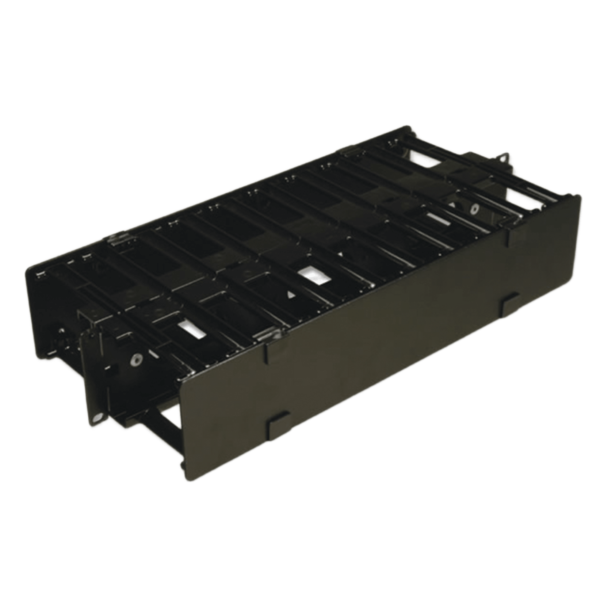 Organizador de Cable Horizontal / Doble Profundidad 6in (152mm) / Rack 19in / 2UR / Alta Densidad — SIEMON · SKU HCM-6-2UD