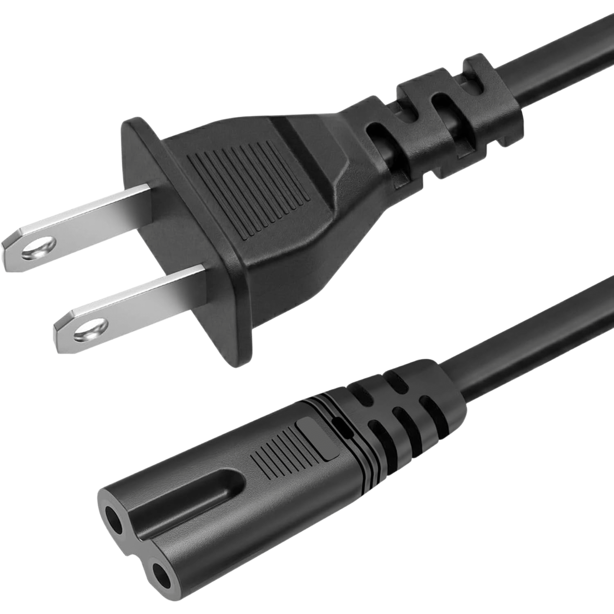 Cable de Alimentación / 2 Conductores / NEMA 1-15P a IEC C7 / Tipo Figura 8 — RUGGEAR · SKU 25034100