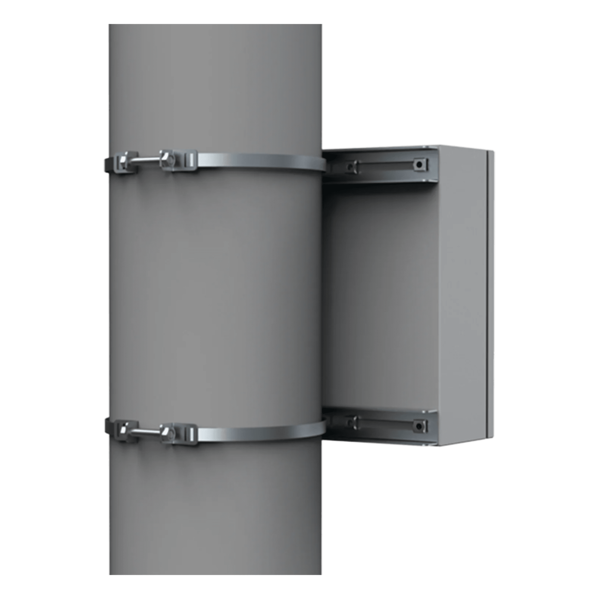 Kit de Fijación para Postes / Acero Galvanizado / Carga Máxima 900 N / Diámetro Poste 80-250 mm (3.15-9.84 in) / 2 Perfiles / Largo 496 mm (16.27 ft) — HOFFMAN · SKU EPF0500