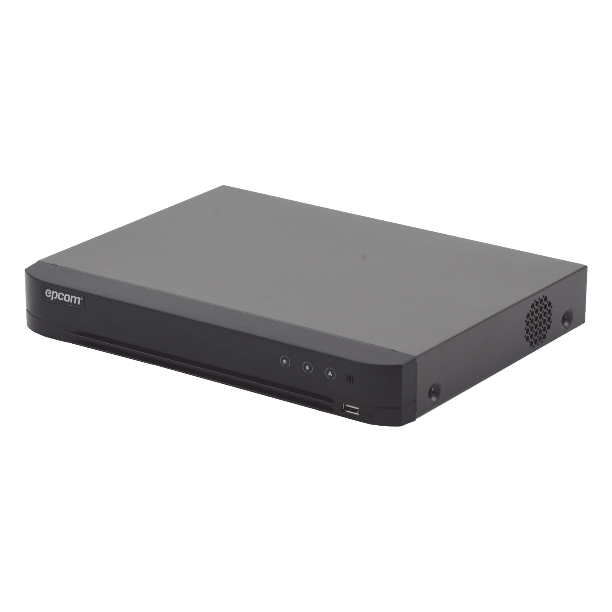 DVR TurboHD / 4 Canales + 2 IP / 5 Megapixel Lite / AcuSense / Audio por Coaxitron / 1 Bahía HDD 10 TB / Salida Full HD — EPCOM PROFESSIONAL · SKU EV-4004TURBO-D