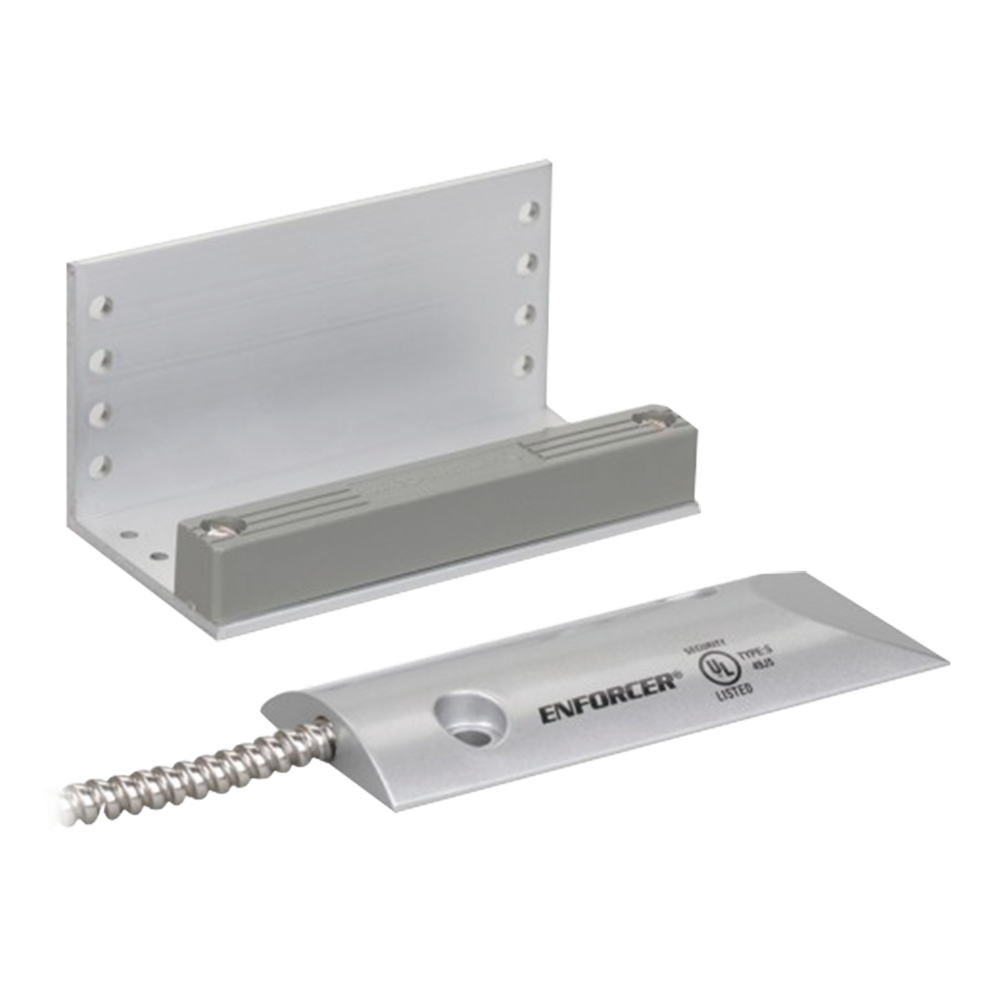 Contacto Magnético de Uso Rudo / Gap 70 mm (2.75 in) / Circuito Cerrado/Abierto / Aluminio Fundido / Blindado 61 cm (24 in) — ENFORCER SECOLARM · SKU SM226L3Q