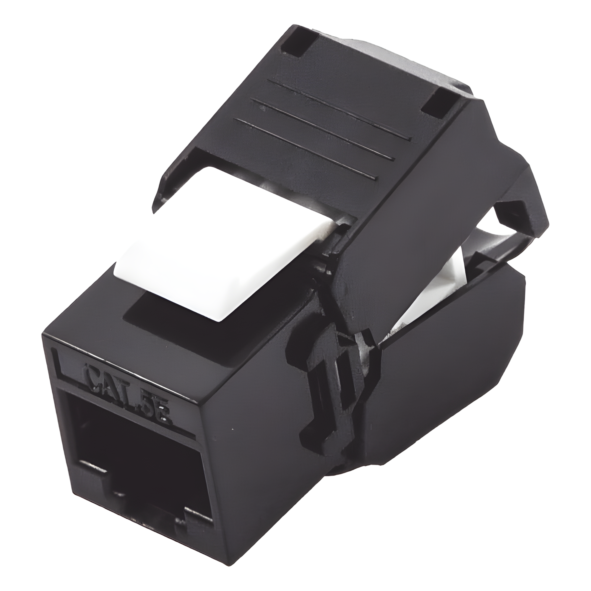 Módulo Jack Keystone / Cat5e / Toolless / Terminación 180° / UTP / 1 Puerto / Color Negro — LINKEDPRO BY EPCOM · SKU LP-KJ-516-TTBK