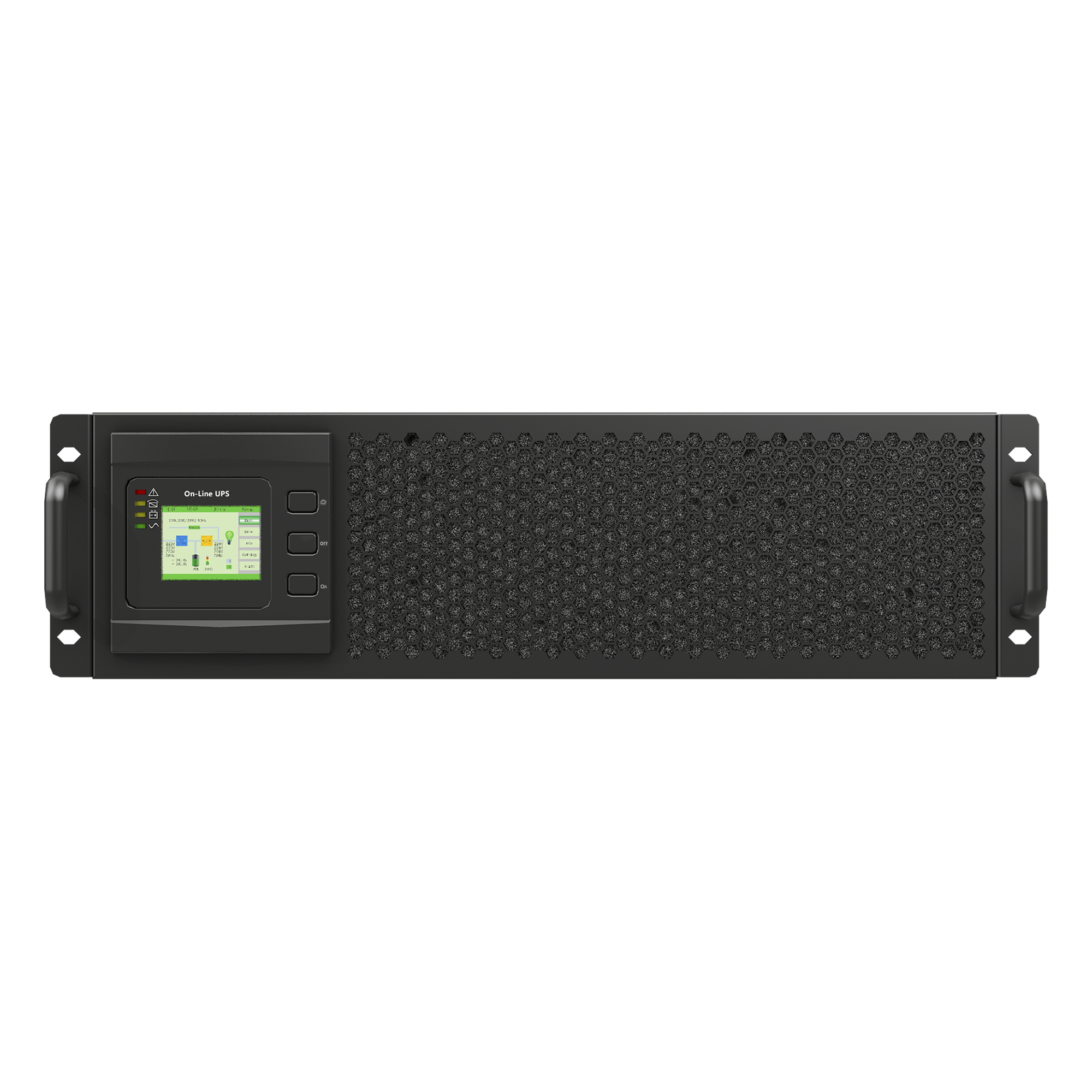 UPS Online Doble Conversión / 20 kVA / 20 kW / 220 Vac L-L Trifásica / Onda Senoidal Pura / Torre o Rack / 60 A Interruptor de Entrada