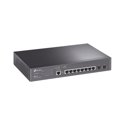Switch JetStream SDN Administrable 8 puertos 10/100/1000 Mbps + 2 puertos SFP, administración centralizada OMADA SDN 