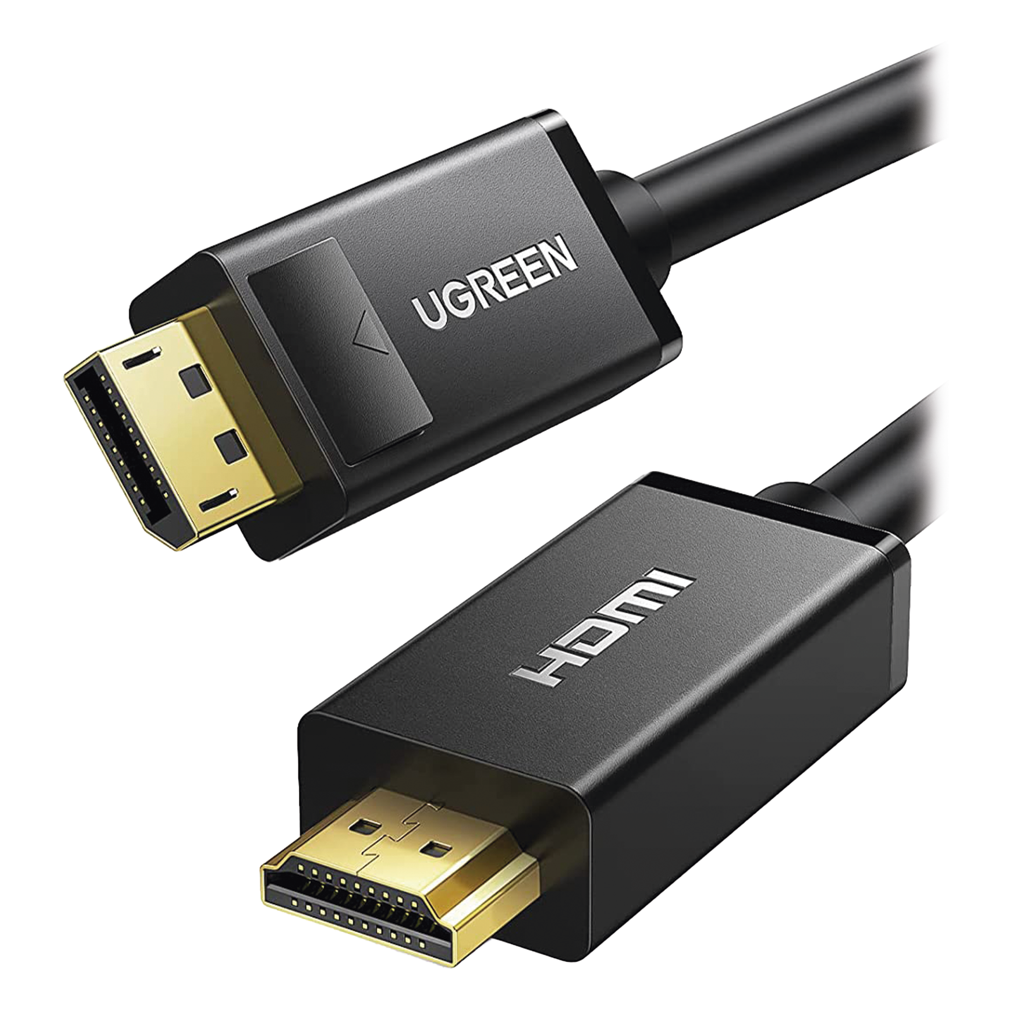 Cable Adaptador DisplayPort a HDMI / 4K UHD 30 Hz / Audio 7.1 / 1.50 m (4.92 ft) / Conector con Liberación / Unidireccional — UGREEN · SKU 10239