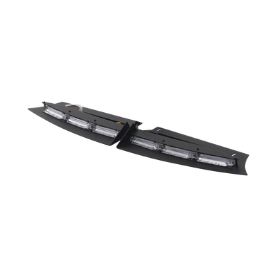 Barra de Luces Interior Tipo Visera / 43 Patrones de Advertencia / LED Monocromo y Bicolor / SAE J595 Clase 1 / Cableado 365 cm (143.7 in) / Compatible Ford Police Interceptor 2020+ — SIGNALPRO · SKU SPD12RBP