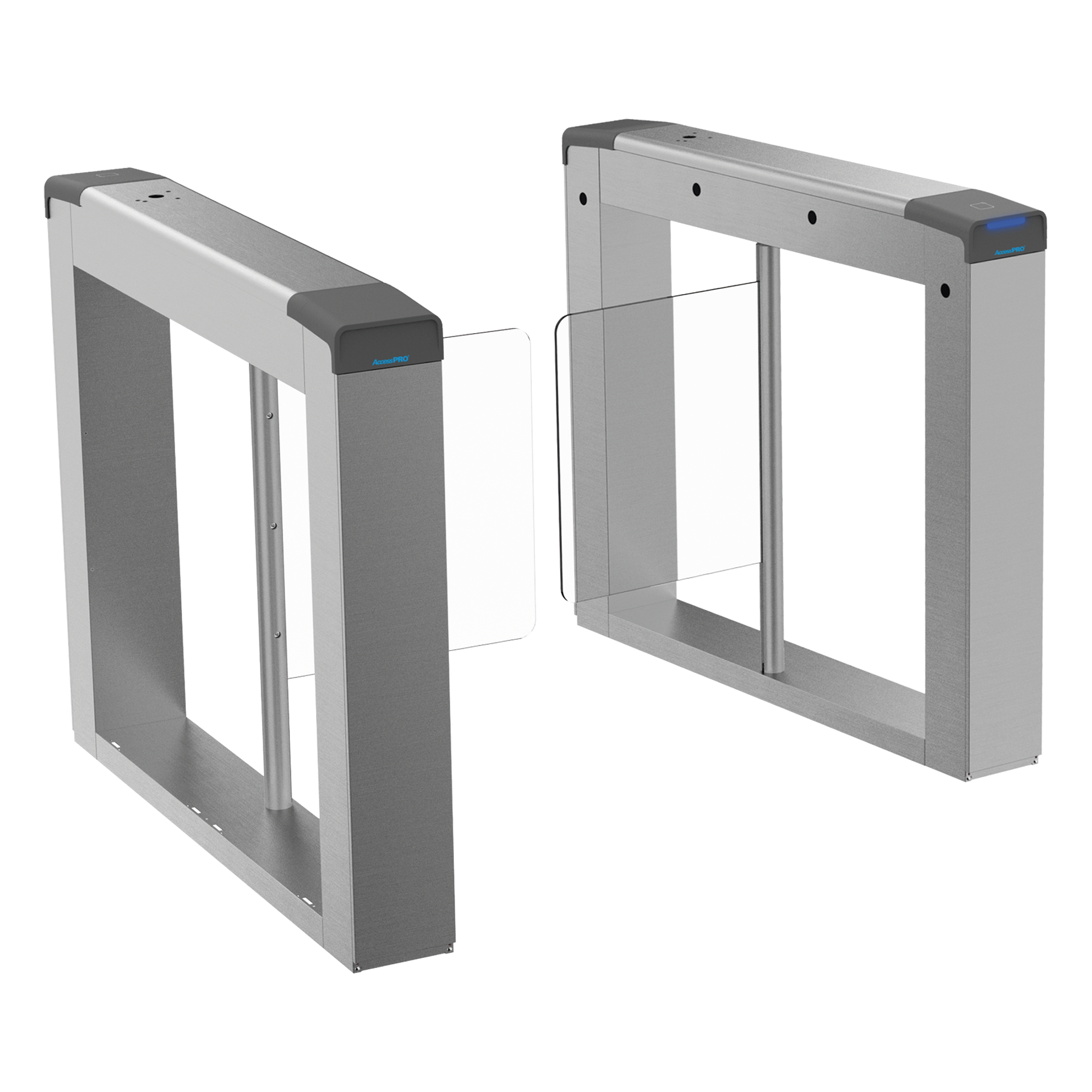 Torniquete Swing para Exterior / Carril 90 cm / Motor Brushless / 3,000,000 MCBF / 20-60 Personas/Min / IR Anti-Tailgating / -20°C a 65°C — ACCESSPRO · SKU AP-8000HD-E