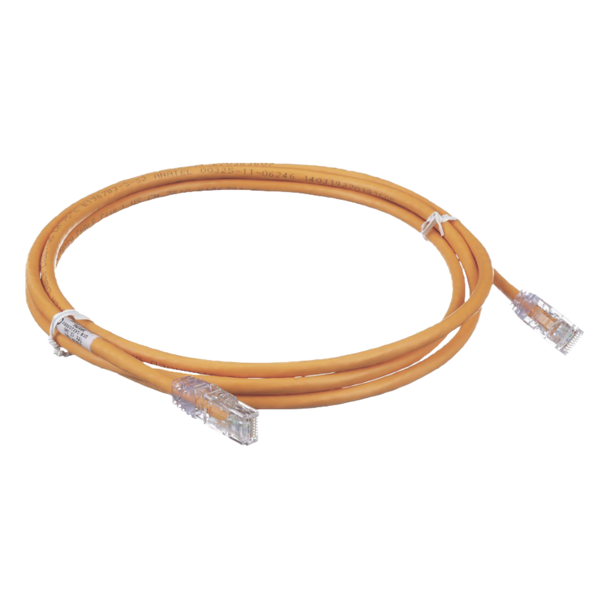 Cable de Parcheo UTP / Cat6 / 24 AWG / CM / 0.91 m (3 ft) / Naranja