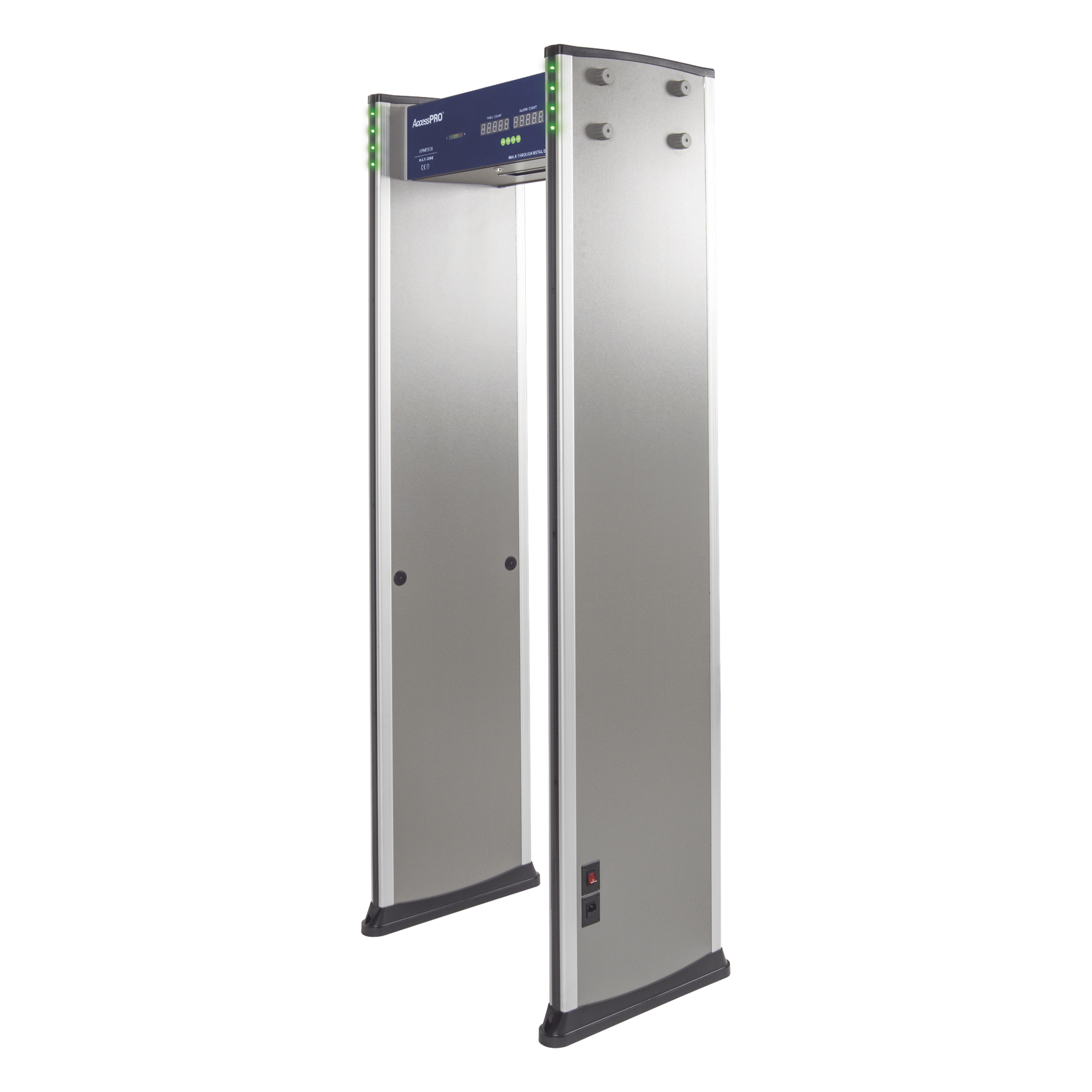 Detector de metales de 6 zonas/ Uso en Interior/ Contador de alarmas y Personas