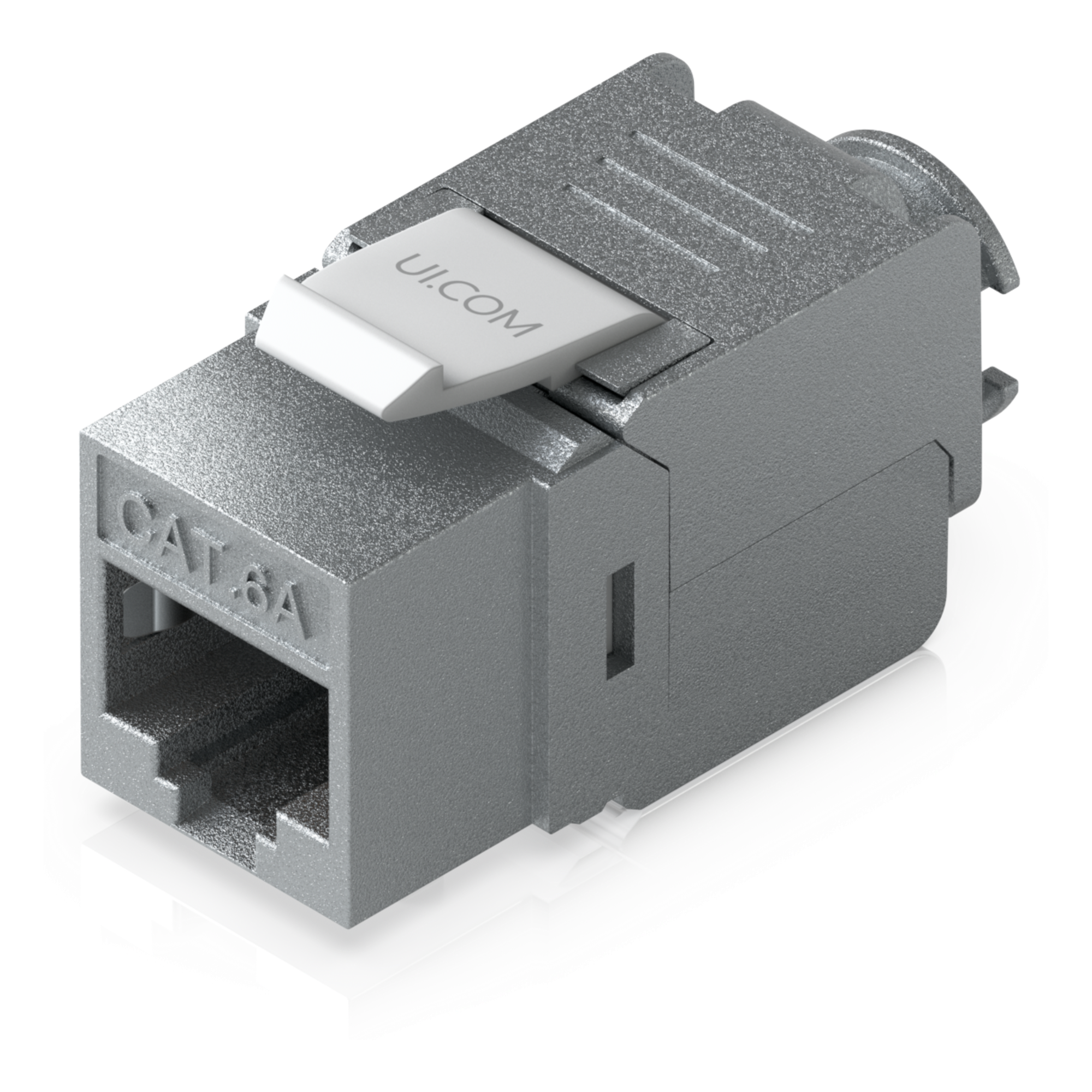 Keystone Jack Cat6A Tipo Toolless para Terminación sin Herramientas, Instalación Snap-In en Patch Panel, Paquete con 12 Piezas