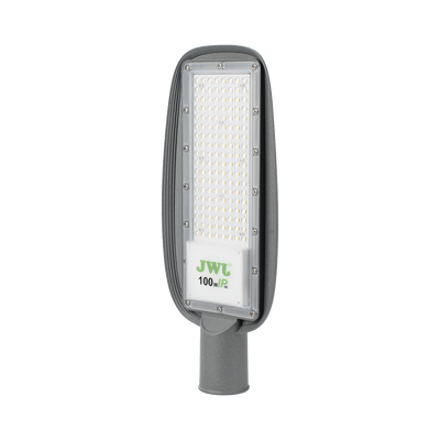 Luminaria LED  de 100 W / 100 - 265 V CA~50/60 Hz / Fotocelda  / Color Blanco/ Dimensiones 200 x 465 x 78 mm / Ángulo de Luz 135°.